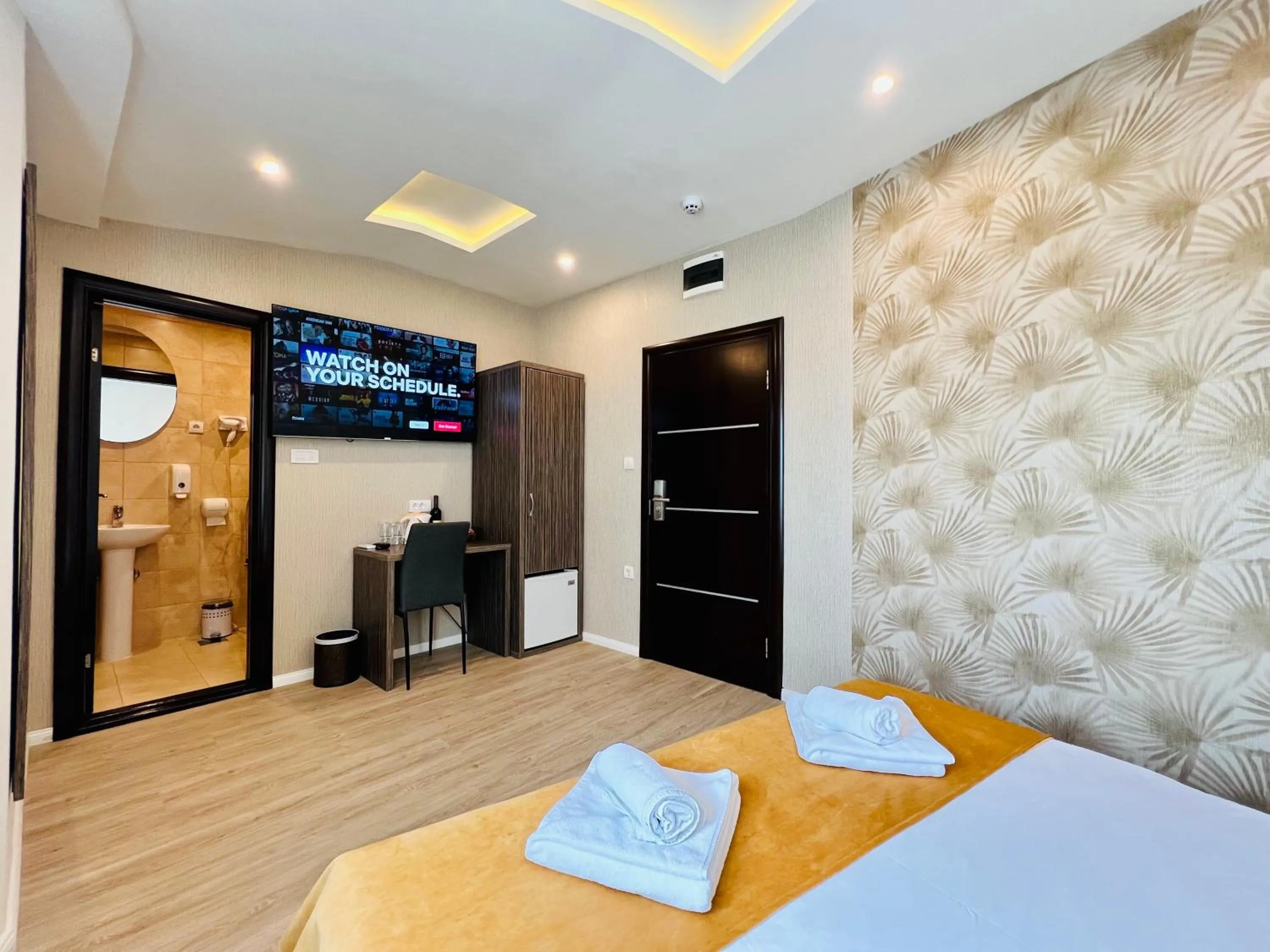 Bedroom, Bed in Side One Design Hotel Garni