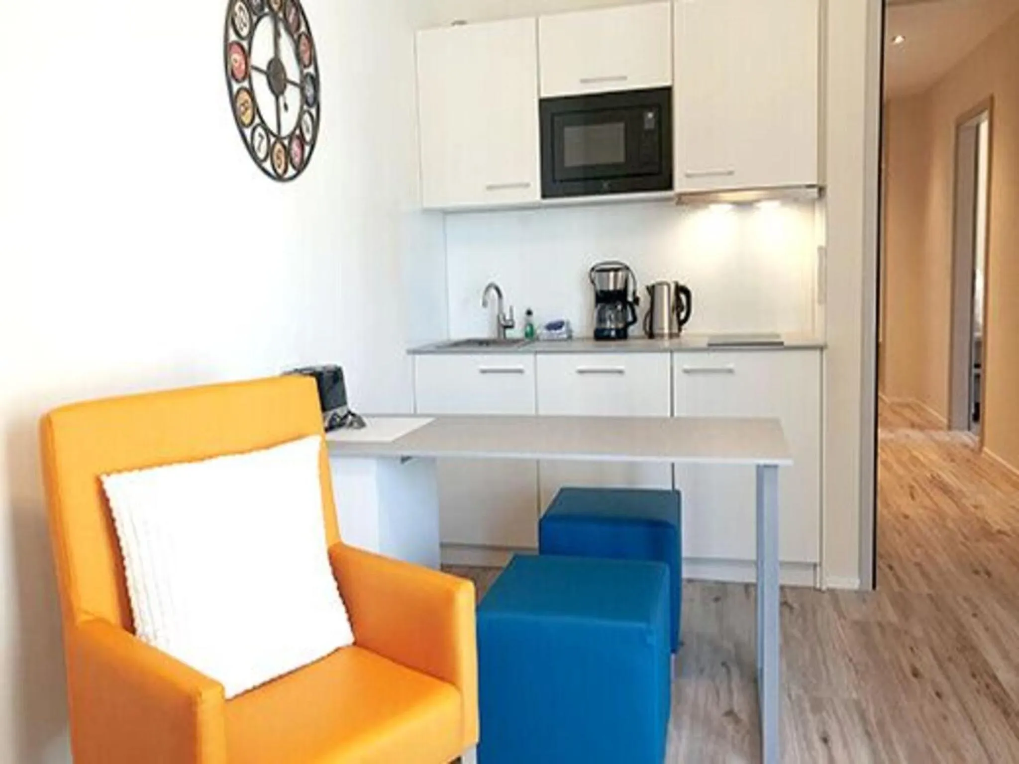 Kitchen or kitchenette in Bernsteinsee Hotel&Ferien