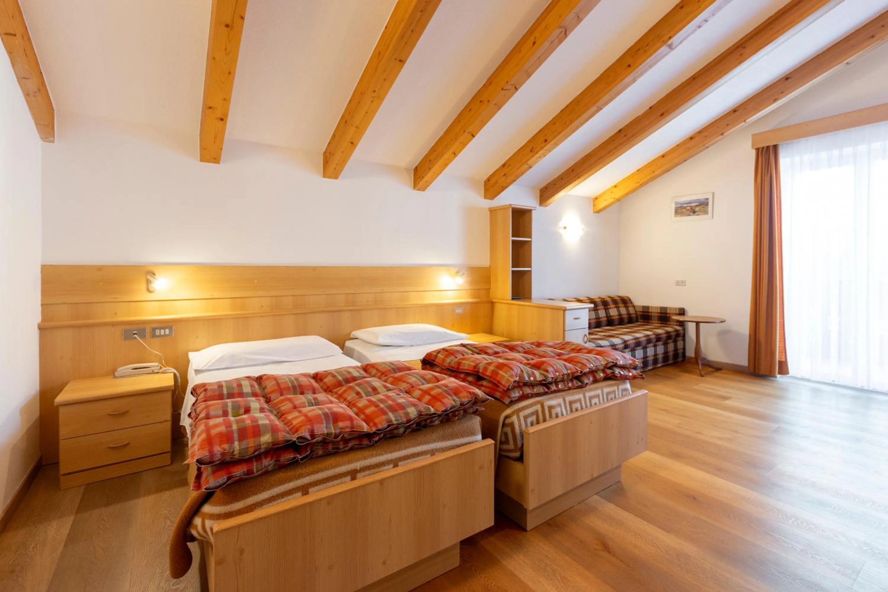 Bed in Hotel Cristallo