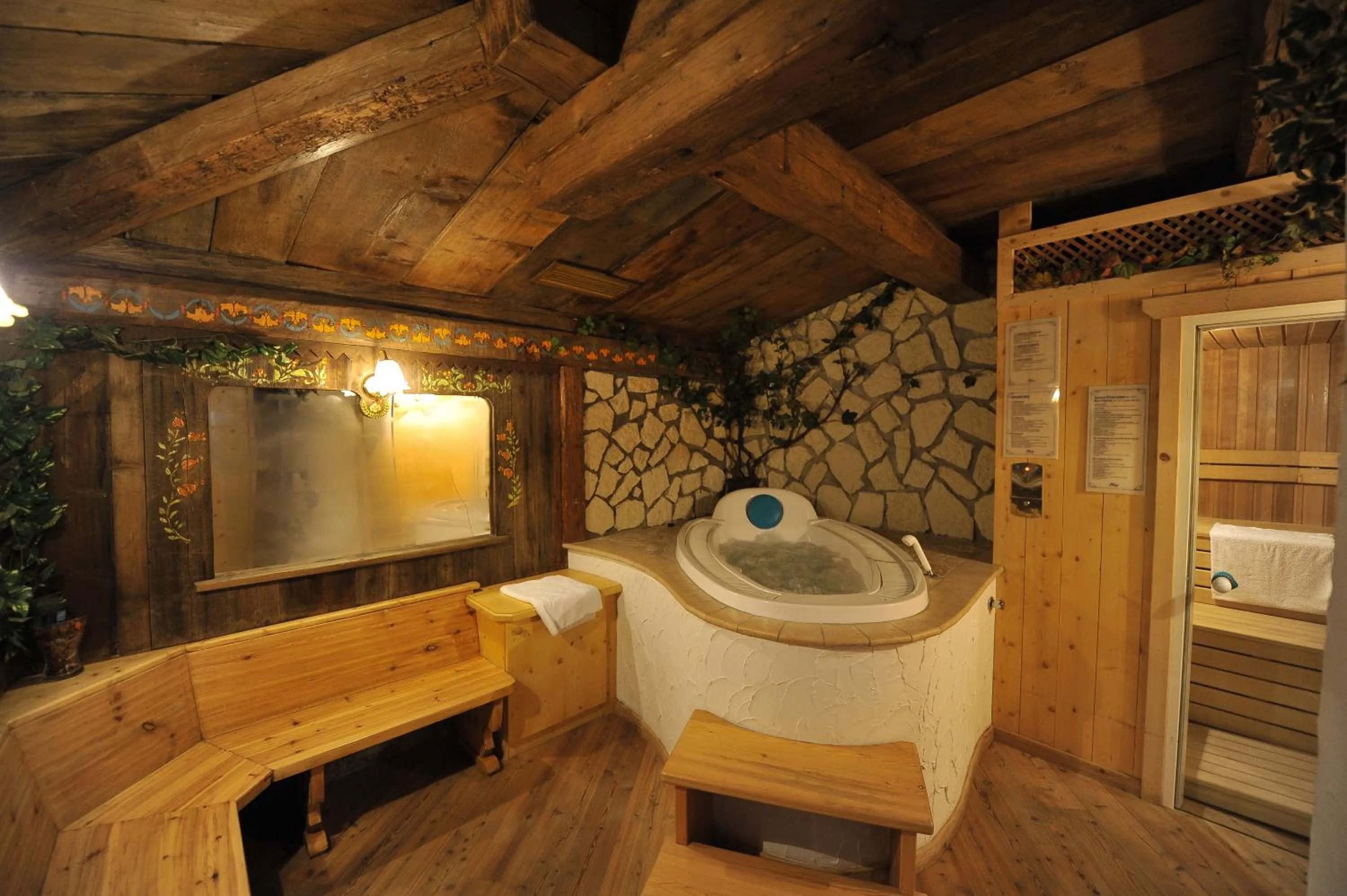 Sauna in Hotel Cristallo