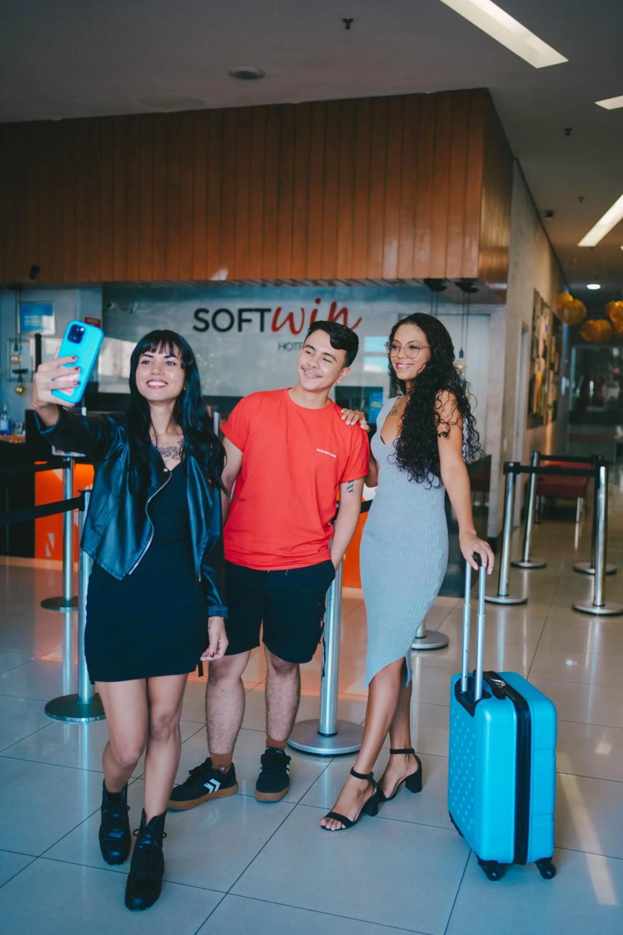 Lobby or reception in Soft Win Hotel São Luís