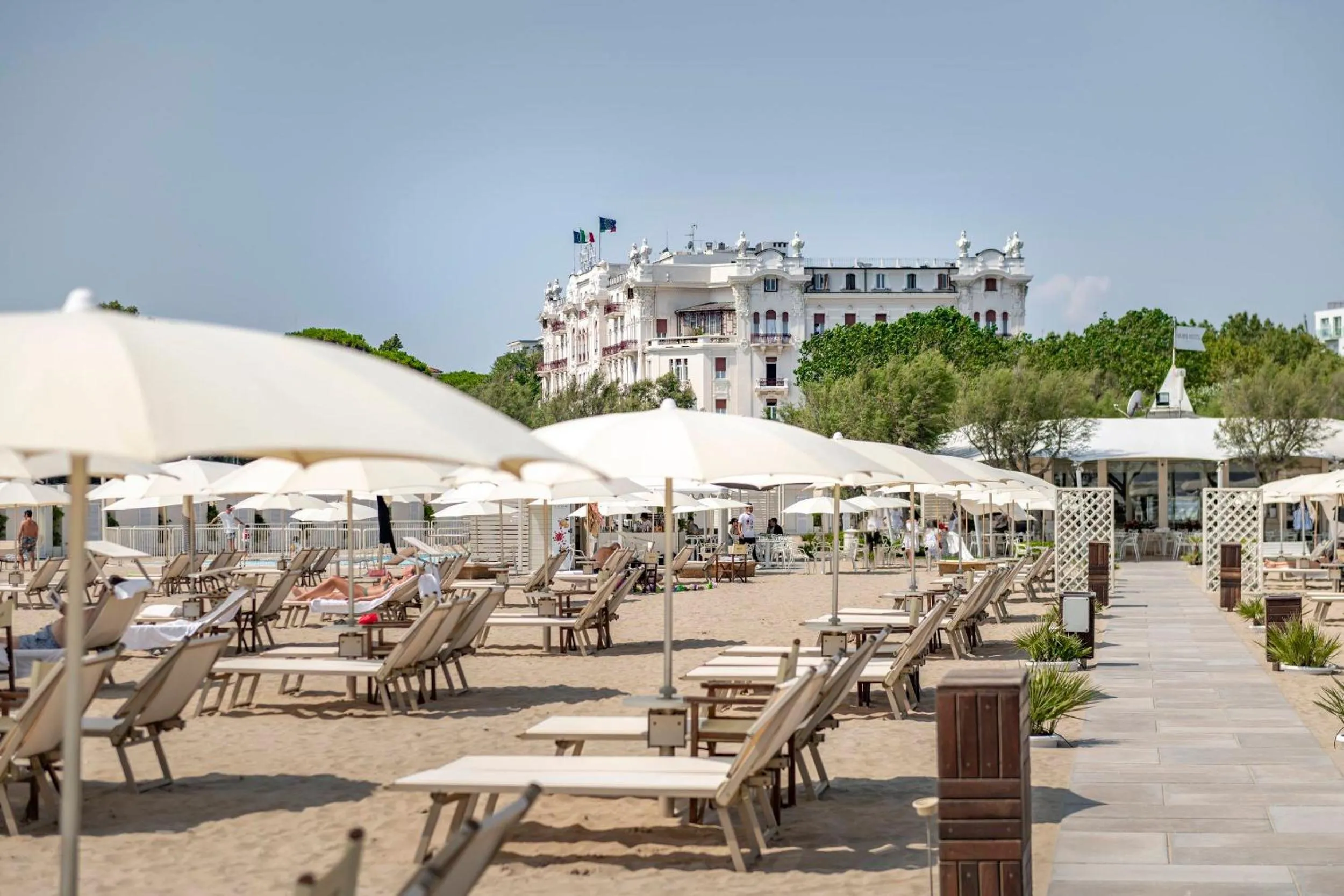 Beach in Grand Hotel Rimini