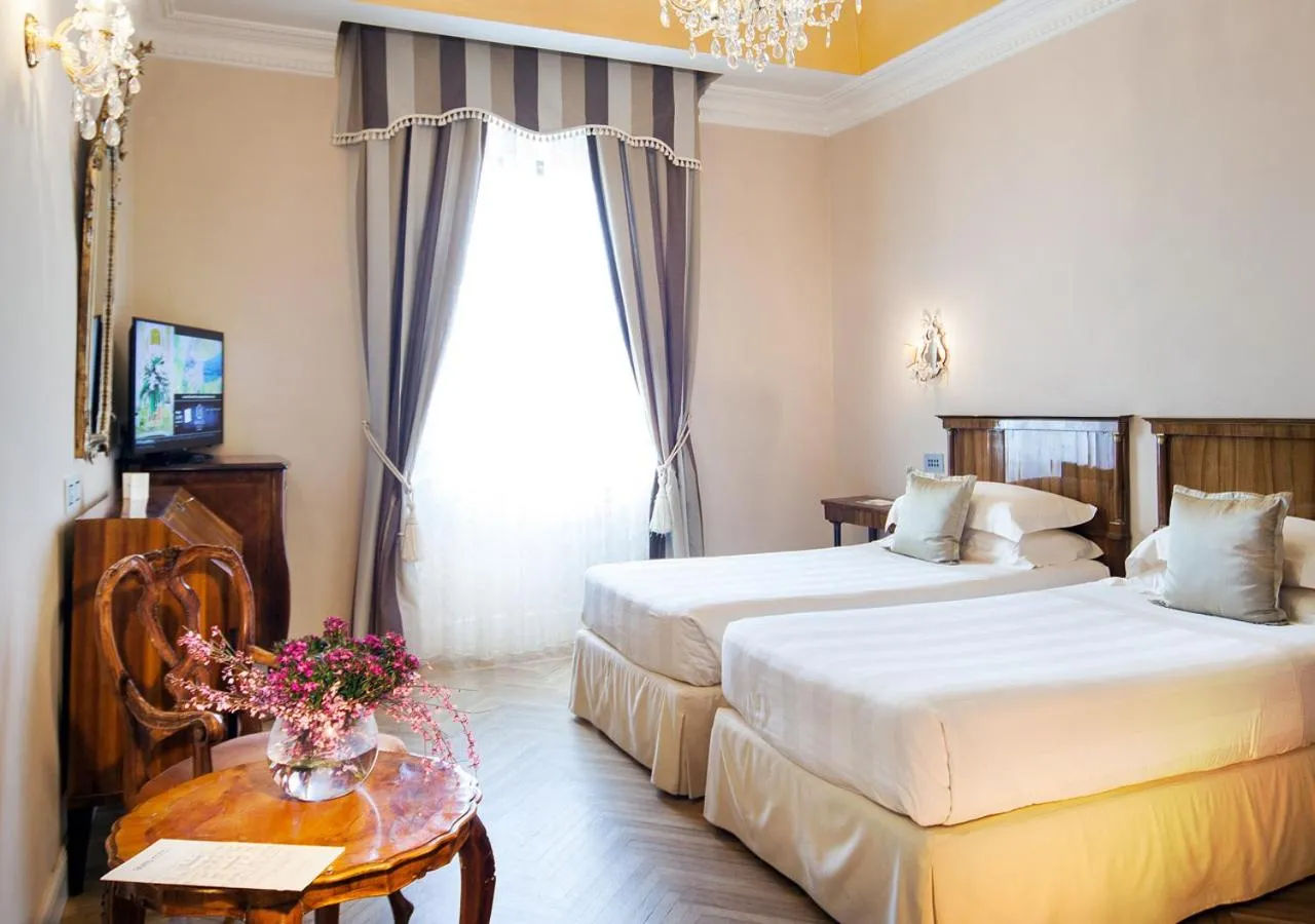 Bed in Grand Hotel Rimini