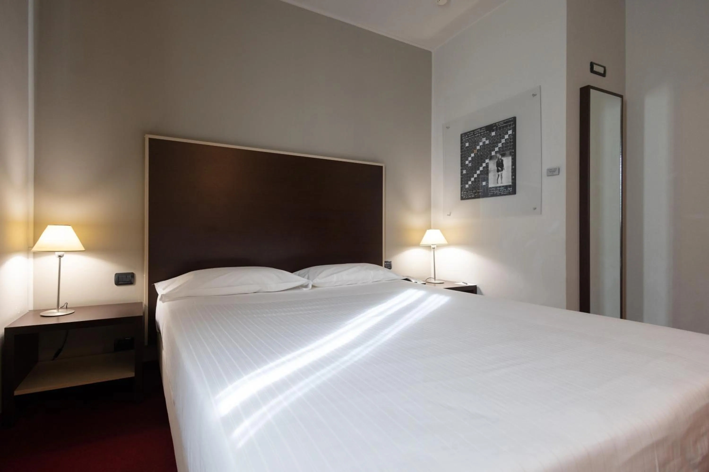 Bed in Art Hotel Olympic