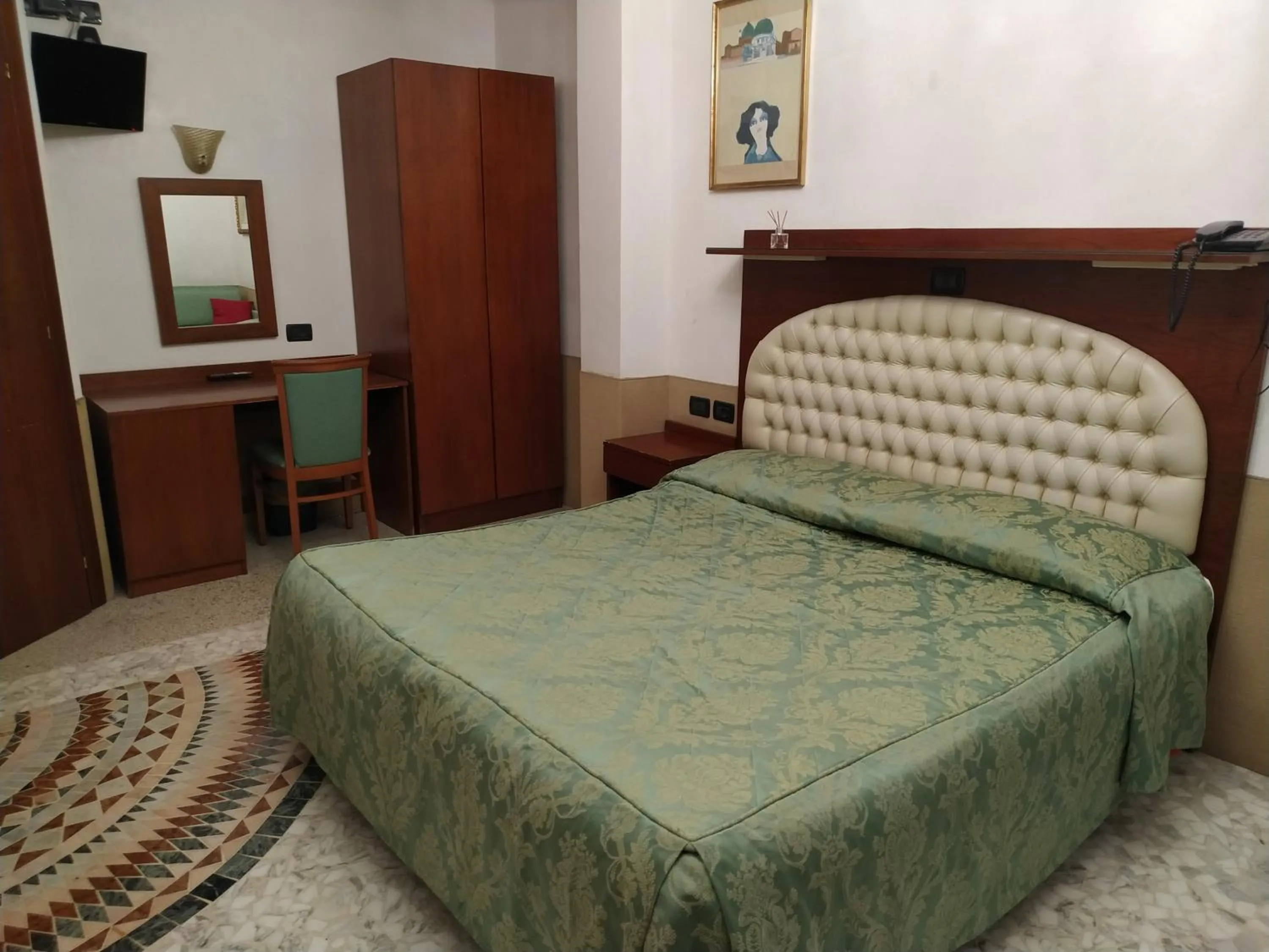 Bed in Atlantide Hotel