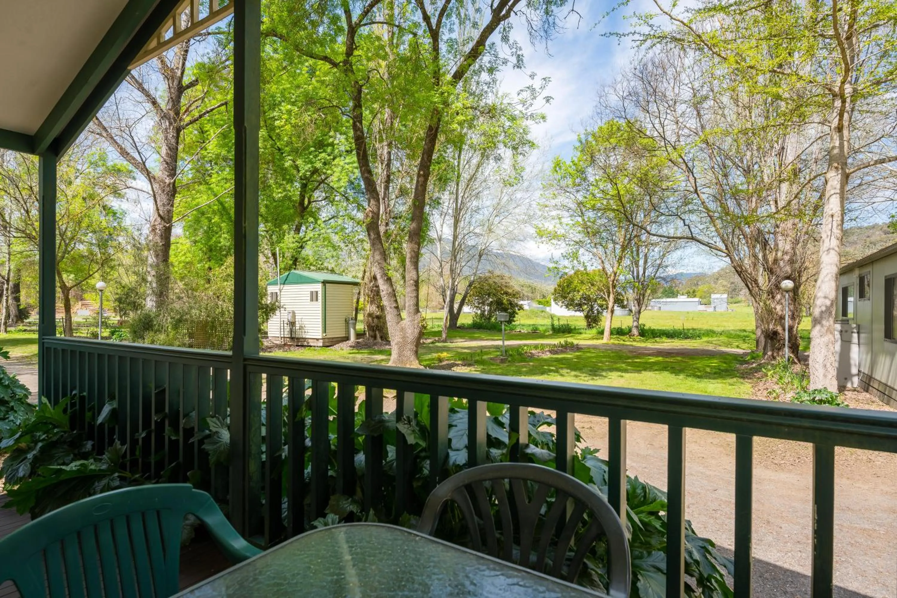 Garden view in Bright Accommodation Park