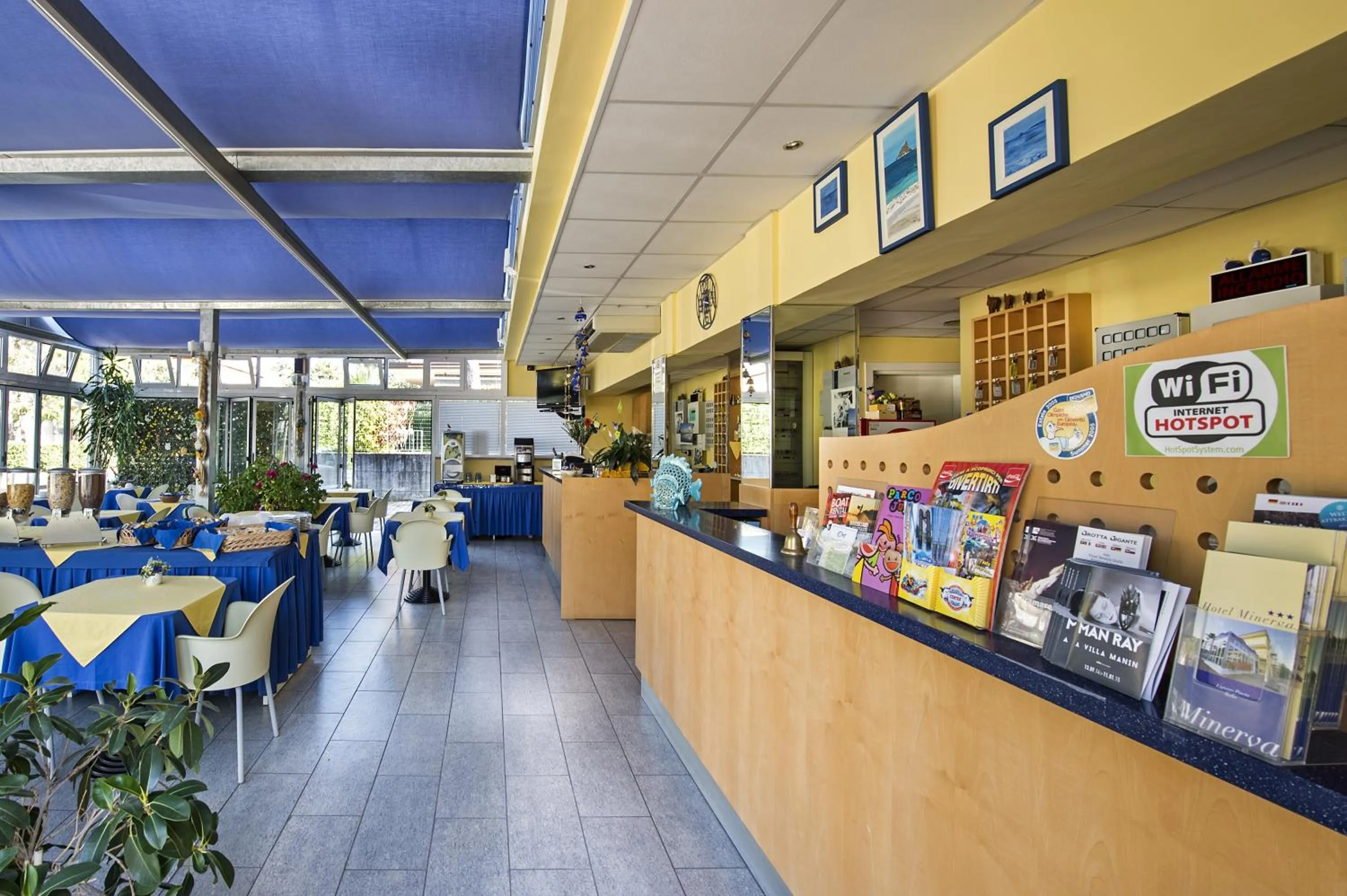 Lobby or reception in Hotel Minerva