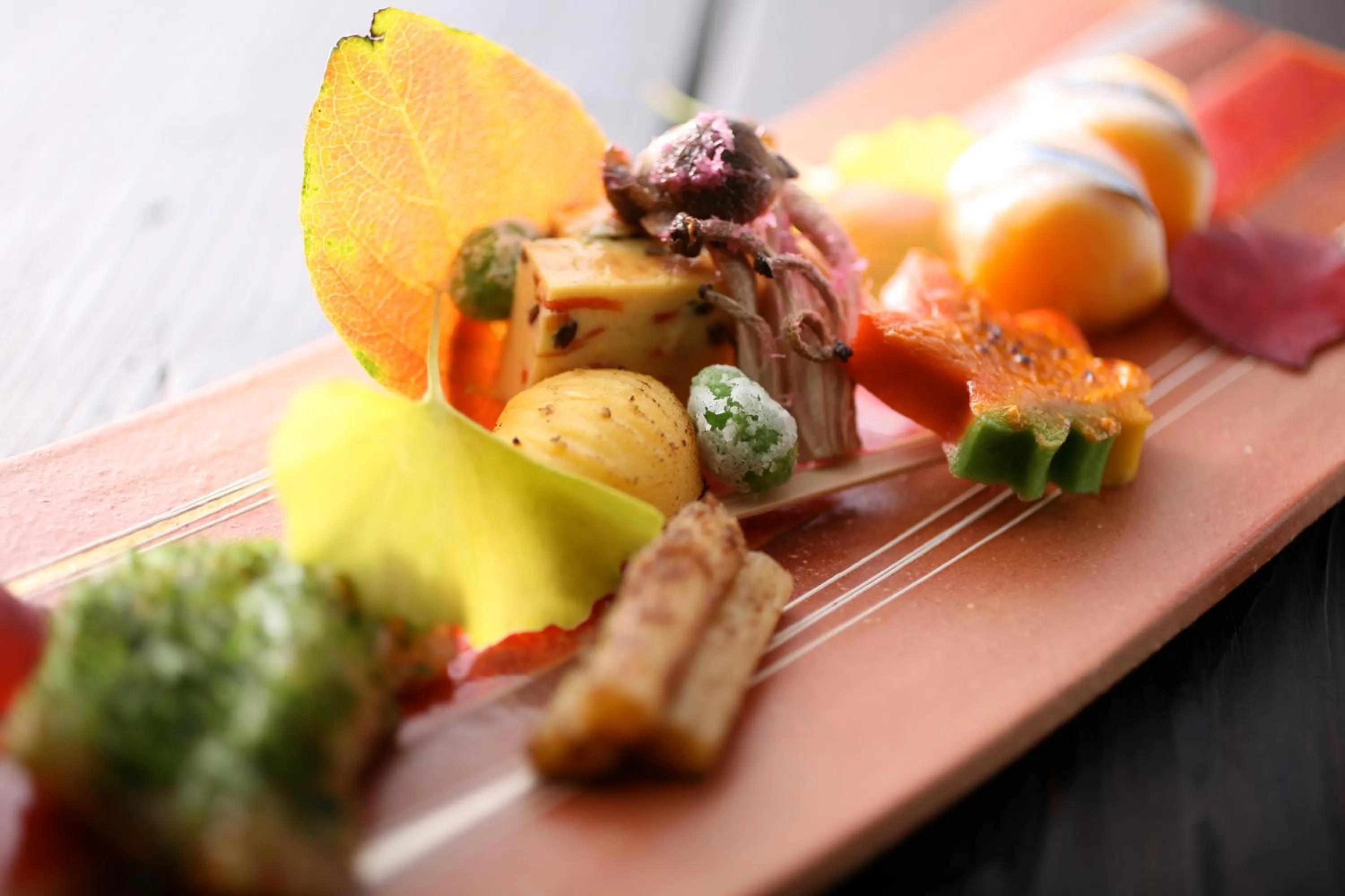 Food close-up in Tabinoyado Ushionoakari Geiboso