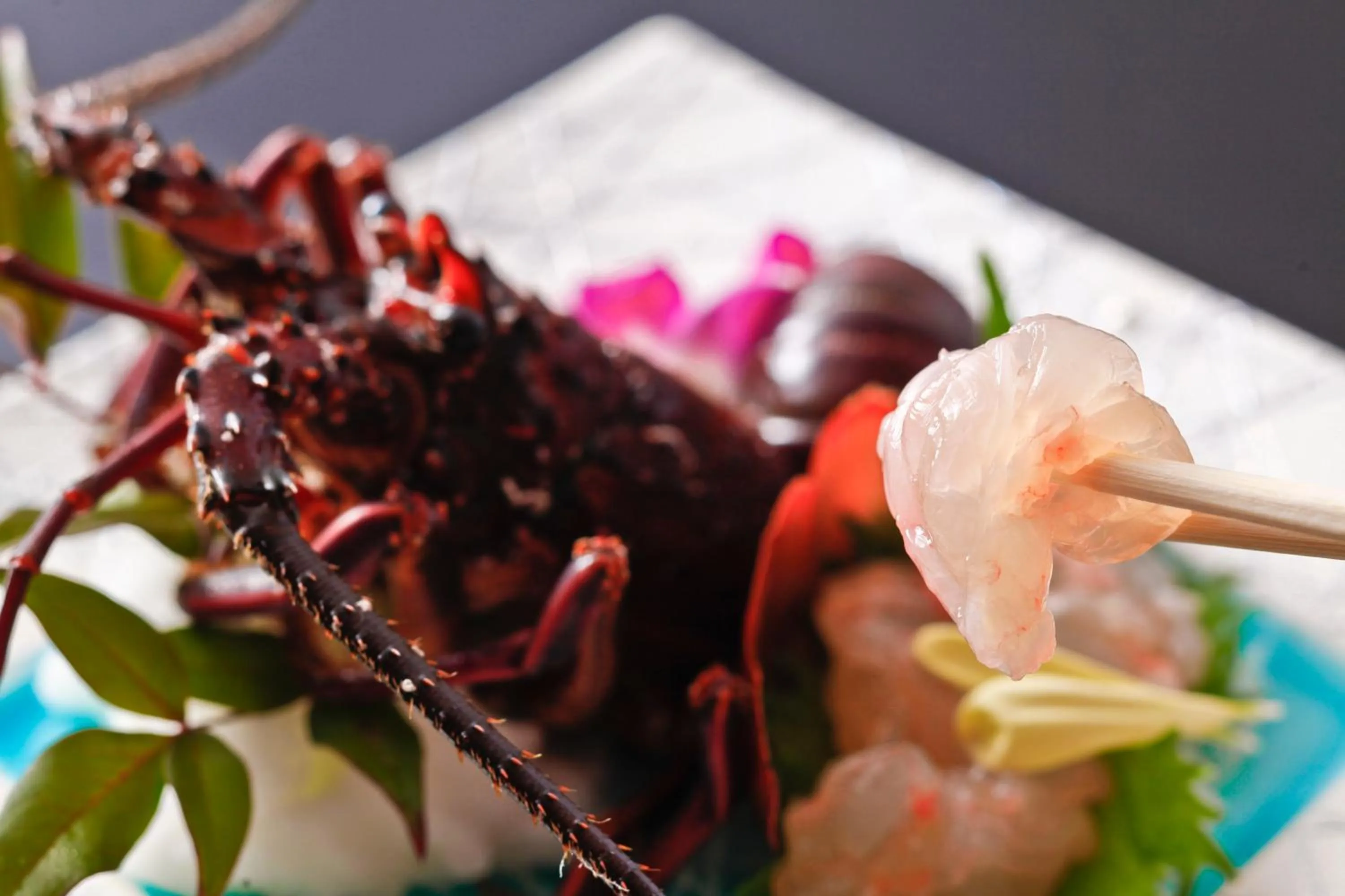 Food close-up in Tabinoyado Ushionoakari Geiboso