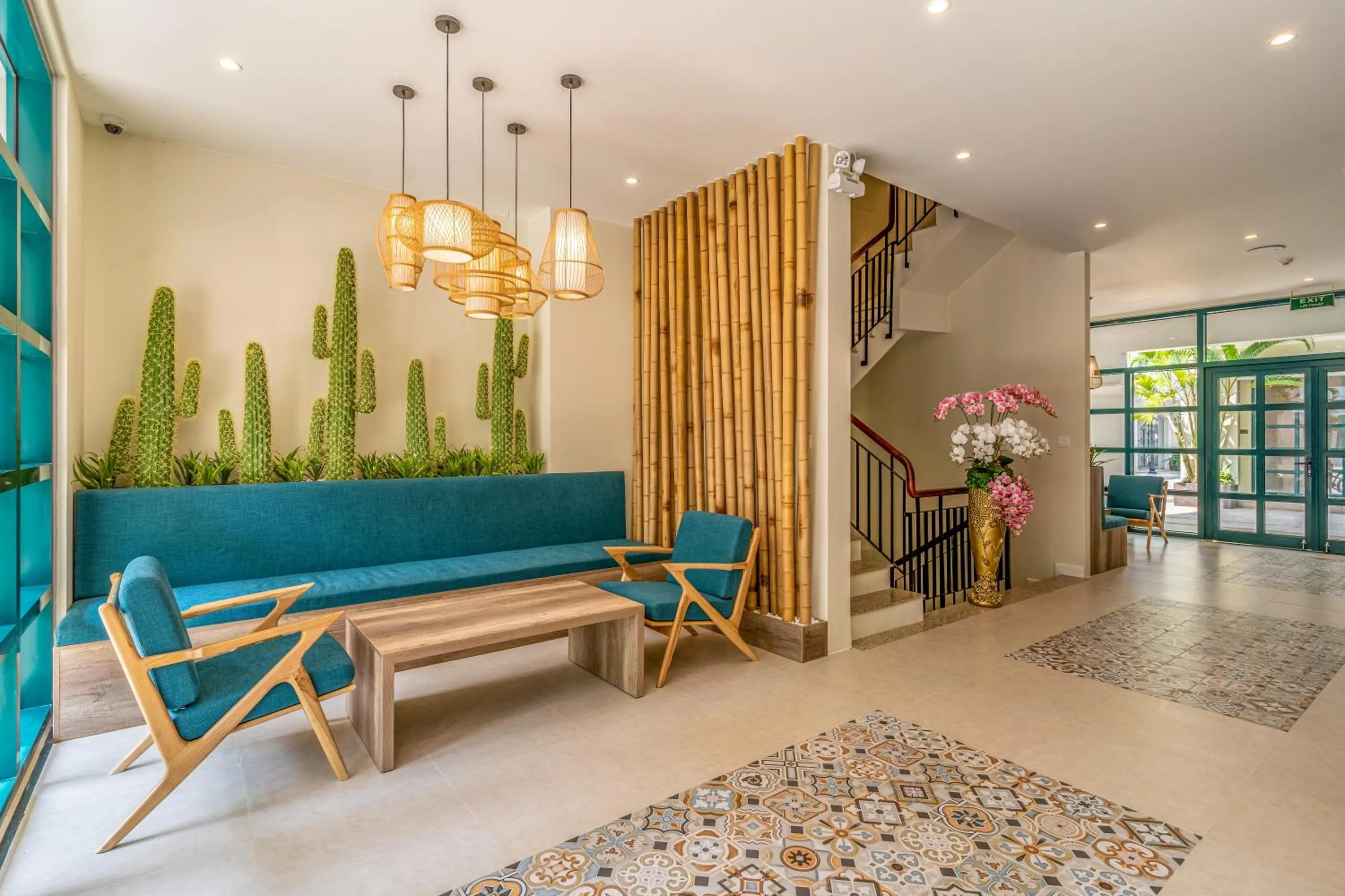 Communal lounge/ TV room in Bliss Hotel Phu Quoc