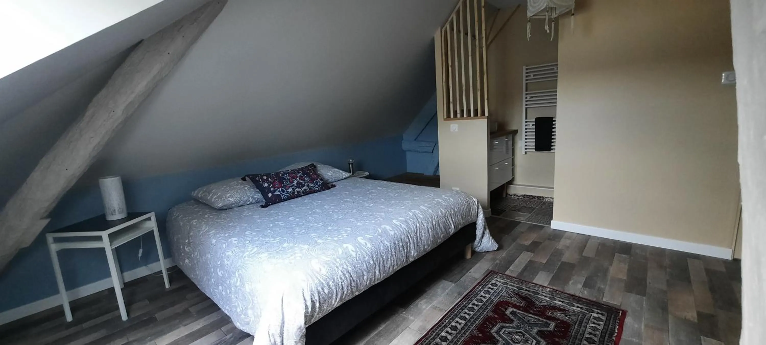 Bed in L'escale des caboteurs chambre d'hôte