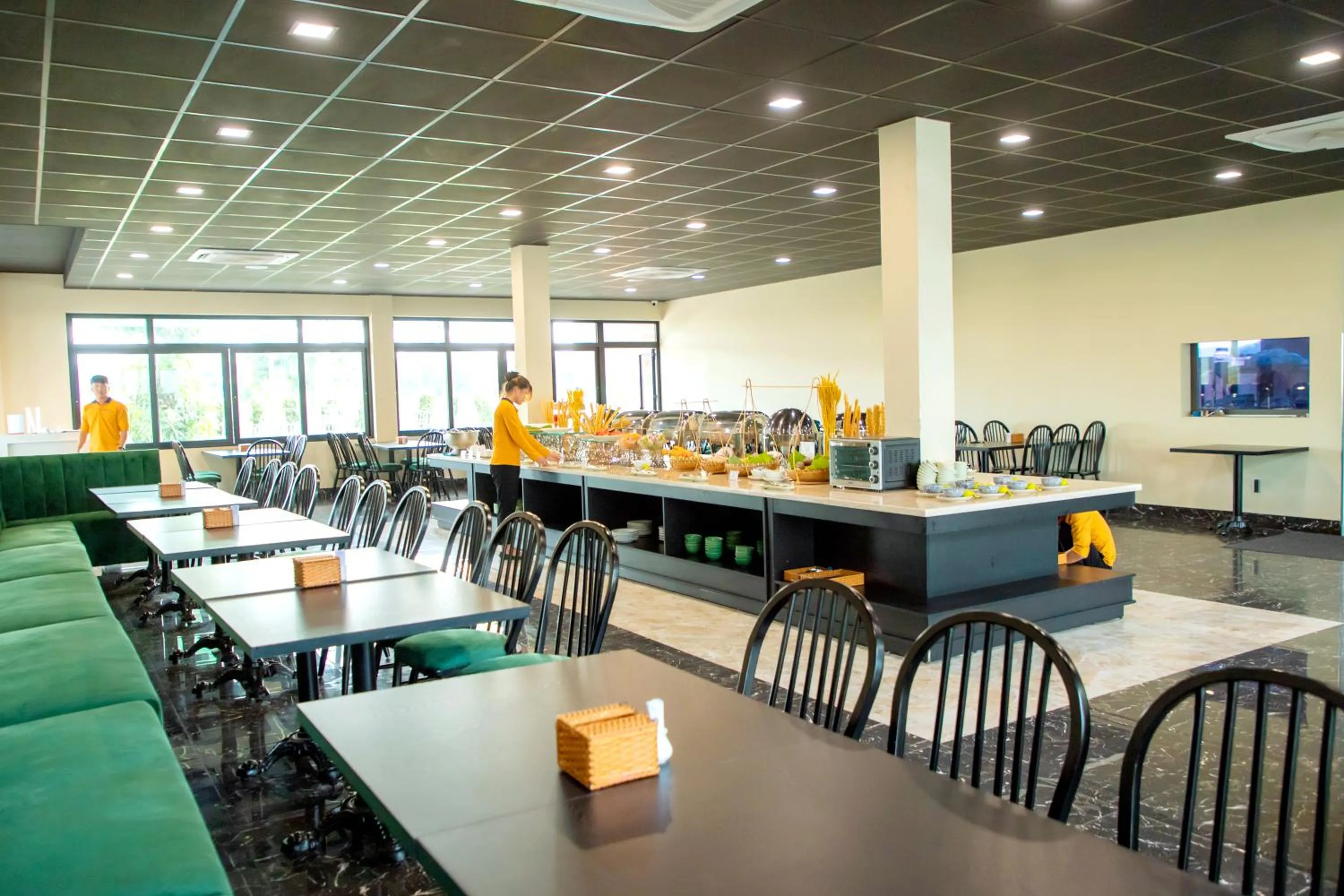 Buffet breakfast in Perolas Villas Resort - Ke Ga Bay