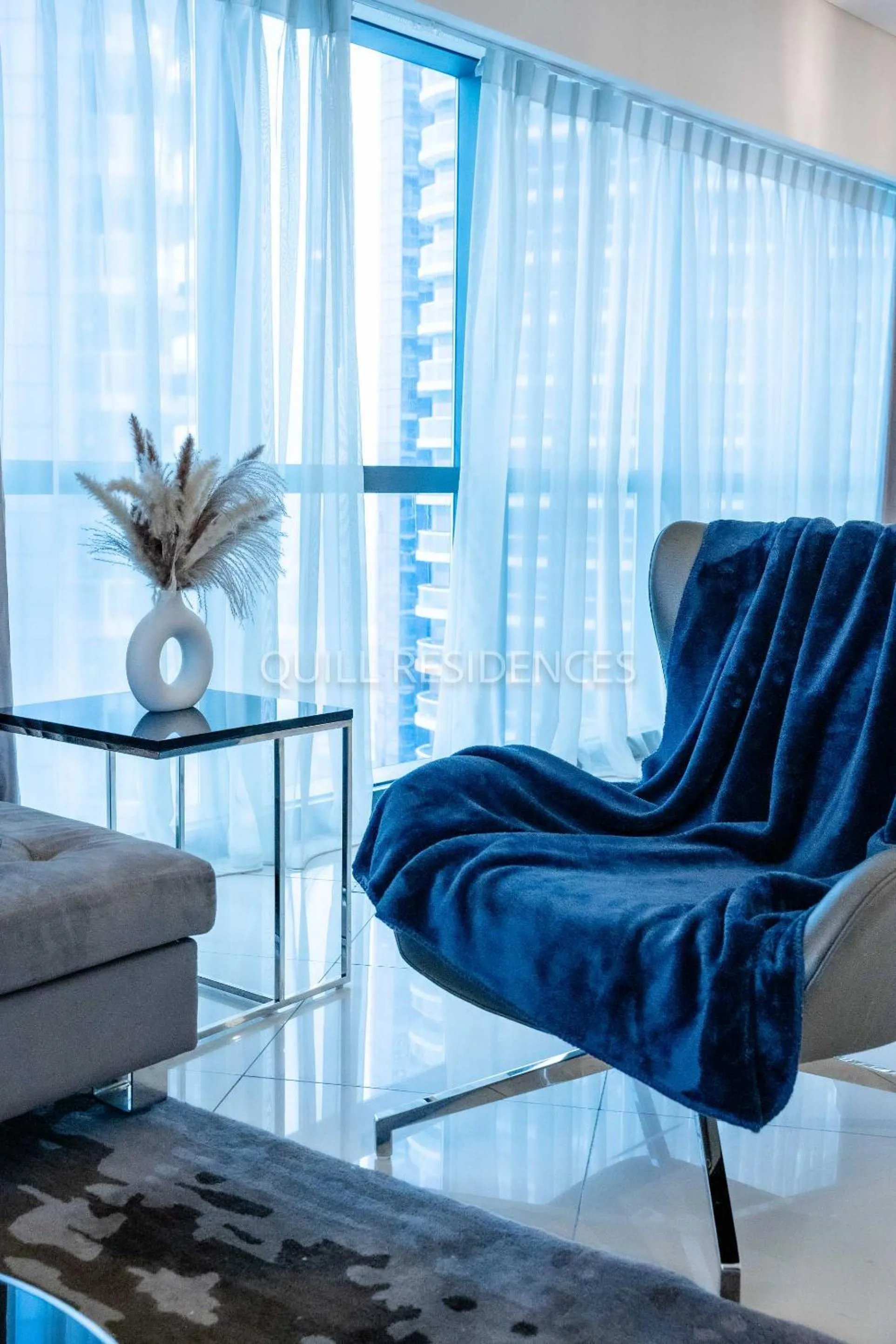 Living room in Quill Residence at Paramount Towers 3 BR Creek View