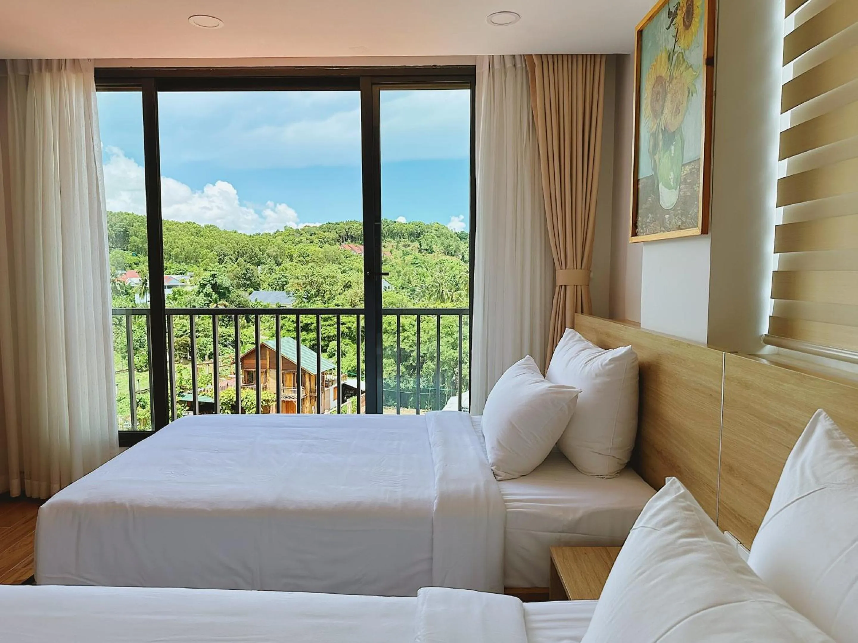 Balcony/Terrace, Bed in Rosetta Hotel Phu Quoc