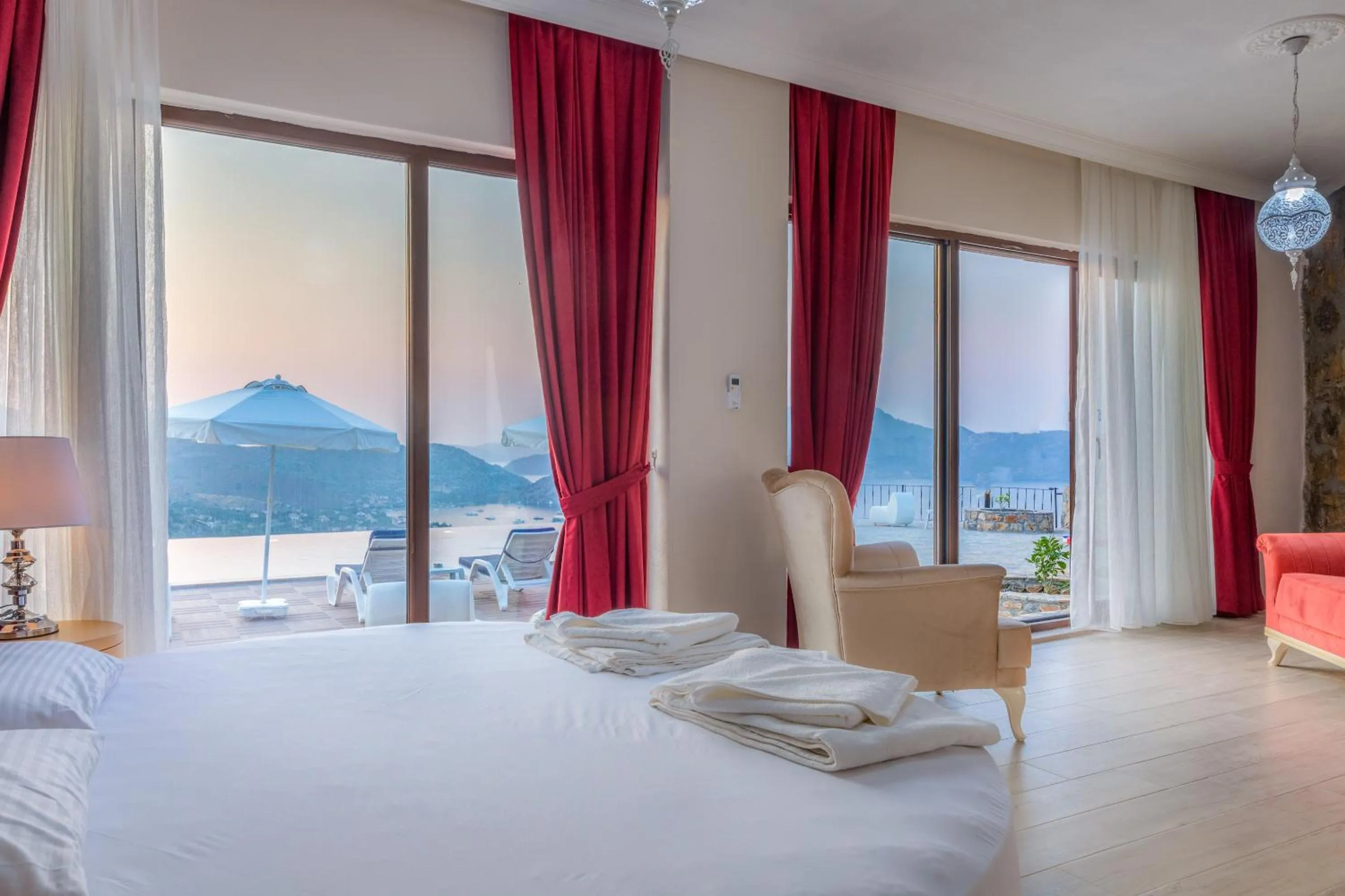 Balcony/Terrace, Bed in Selimiye Lime Garden