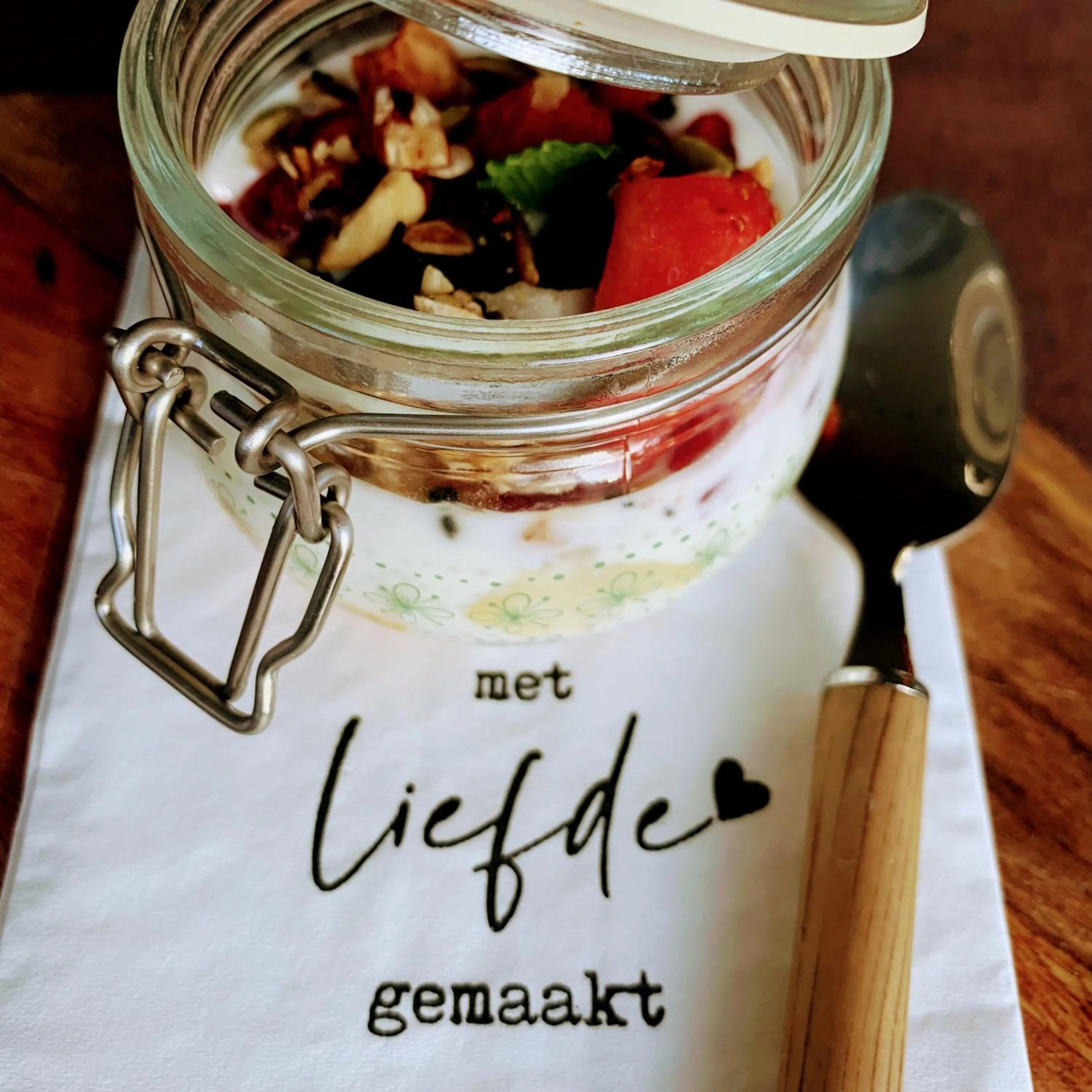 Food and drinks in B&B 't klein GELUK