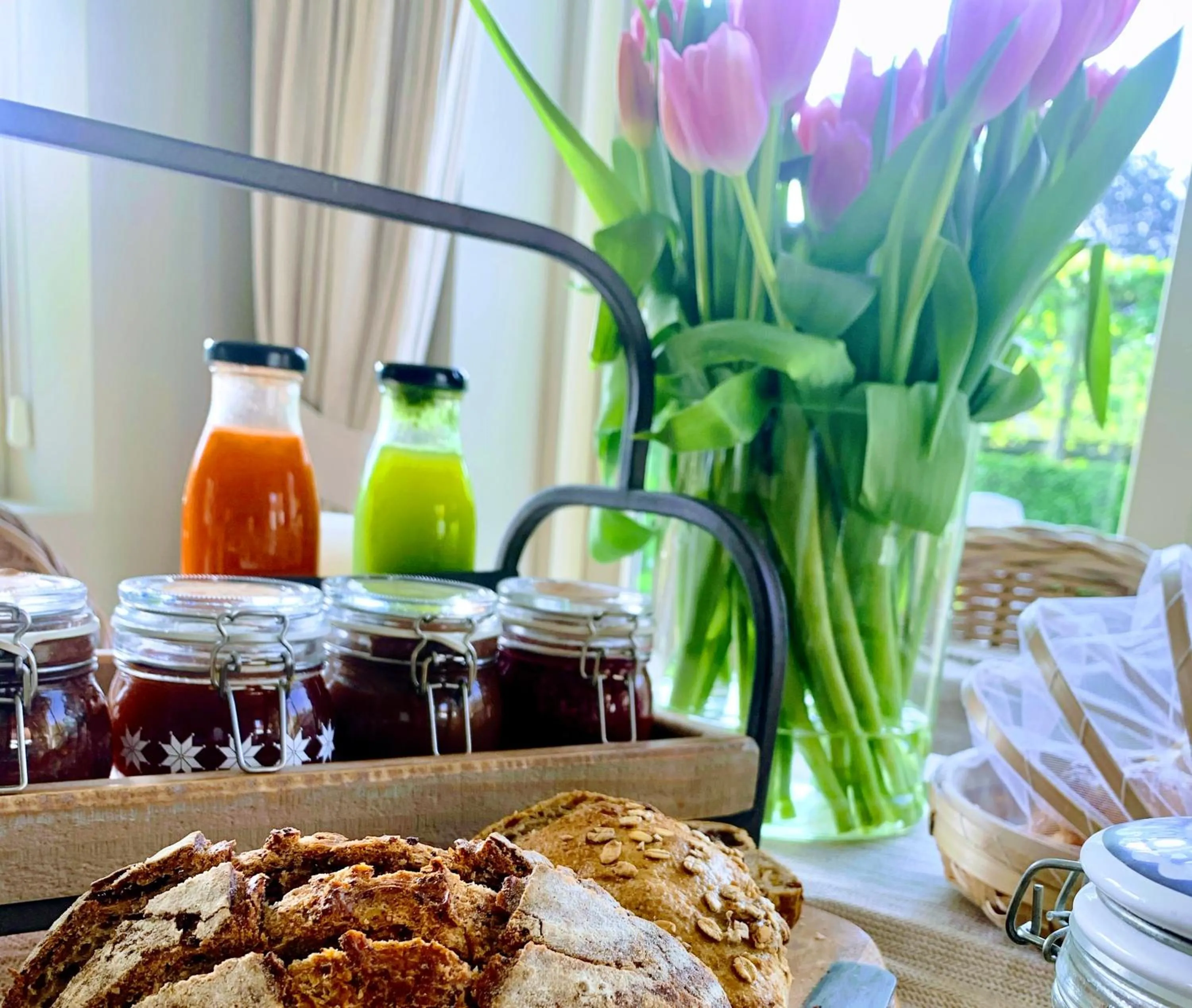 Food and drinks in B&B 't klein GELUK