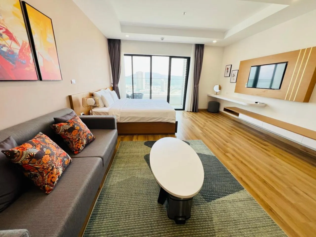 Bed in TMS Apartment View Biển Luxury Quy Nhơn