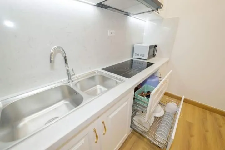 Kitchen or kitchenette in TMS Apartment View Biển Luxury Quy Nhơn