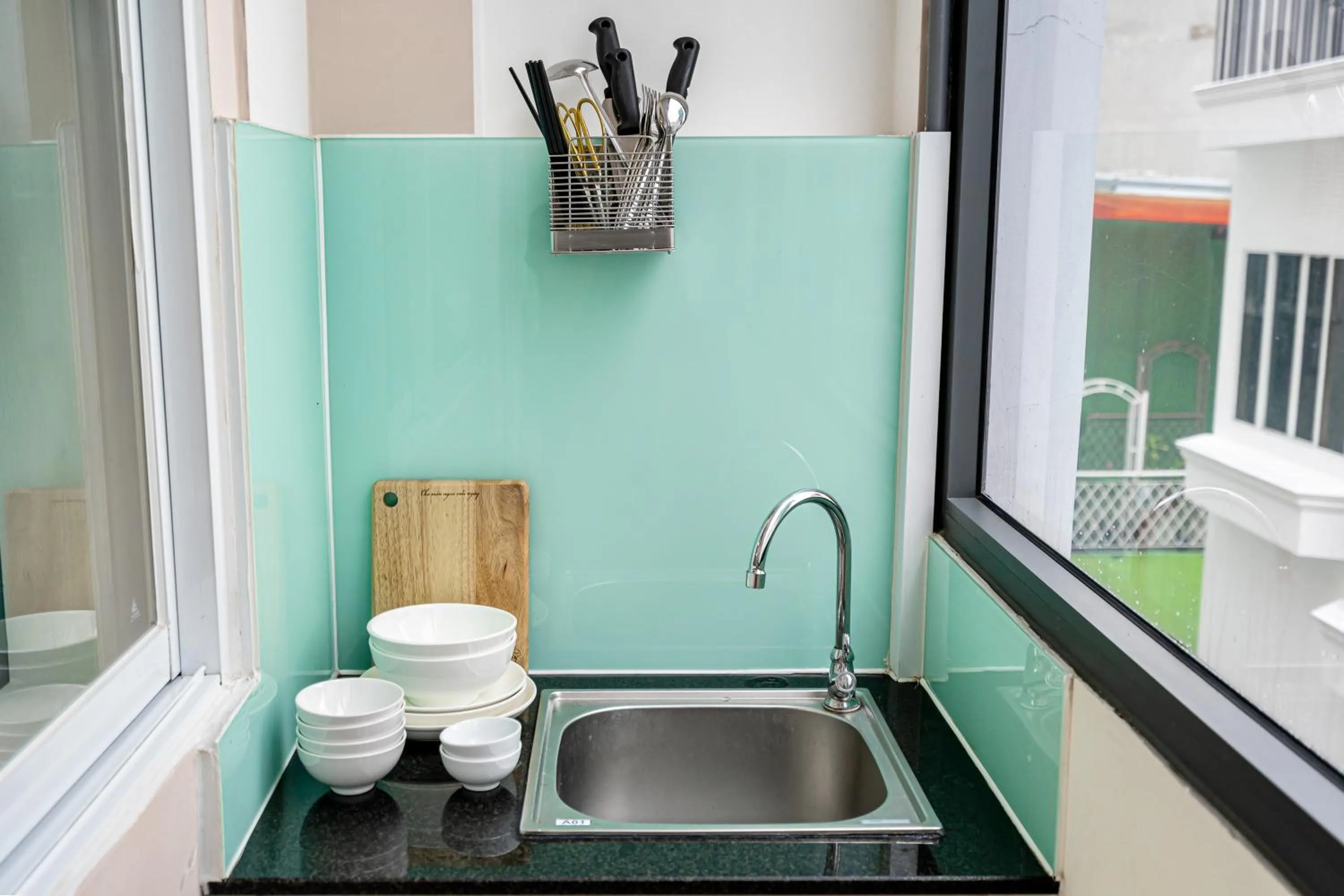 Kitchen or kitchenette in We Home Nguyen Trai