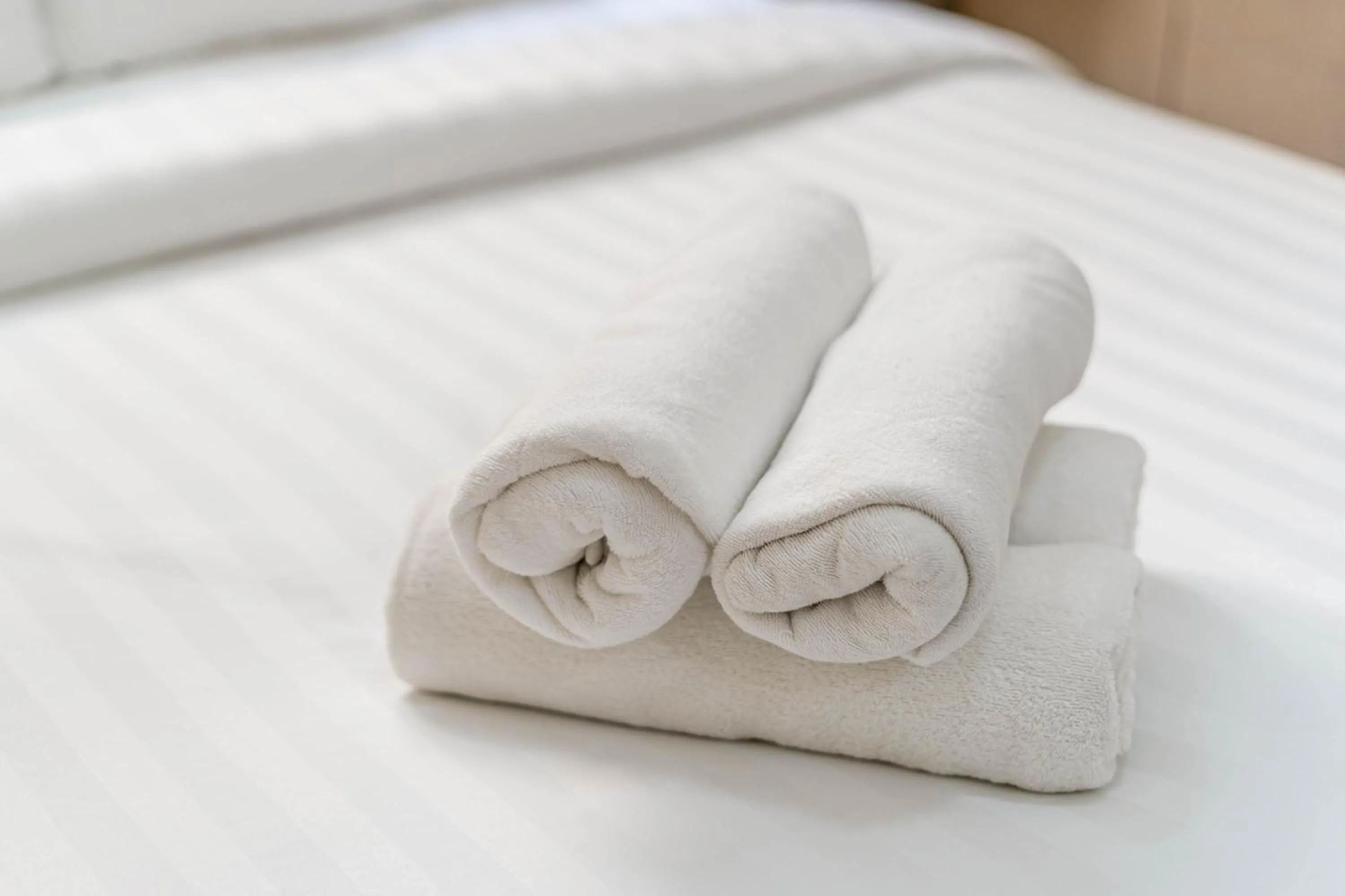 towels, Bed in We Home Nguyen Trai