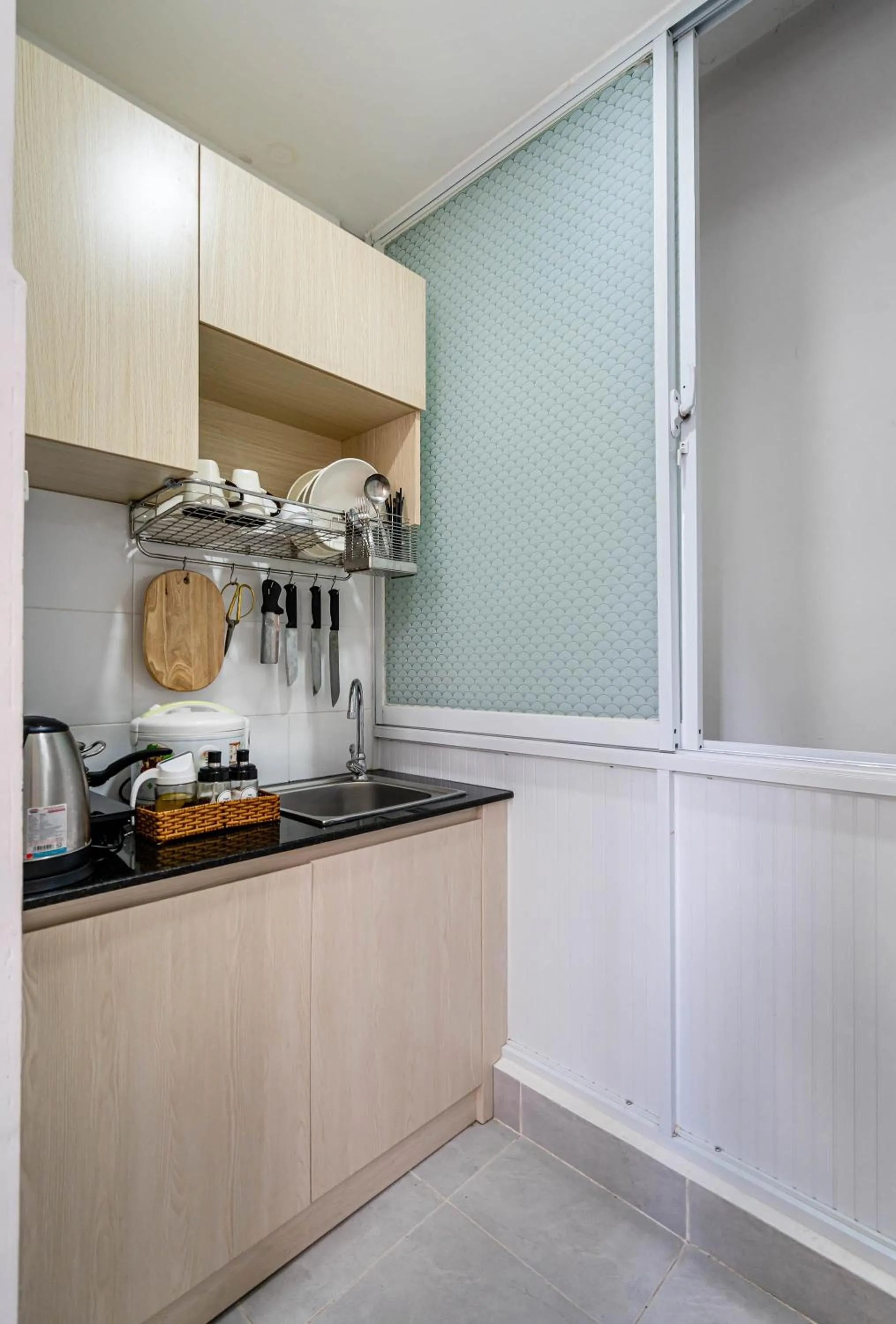 Kitchen or kitchenette in We Home Nguyen Trai