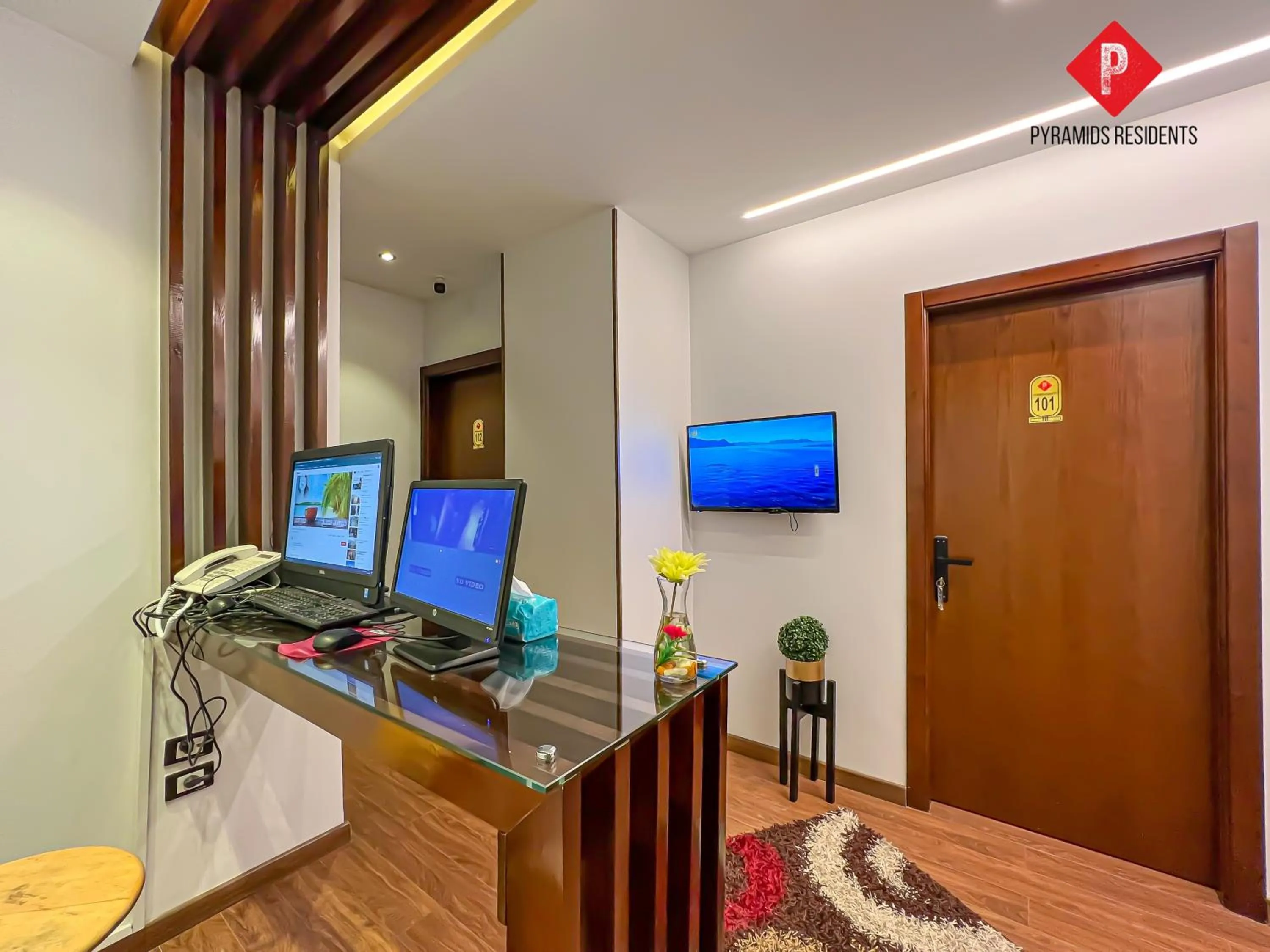 Lobby or reception in Pyramids View Guest House