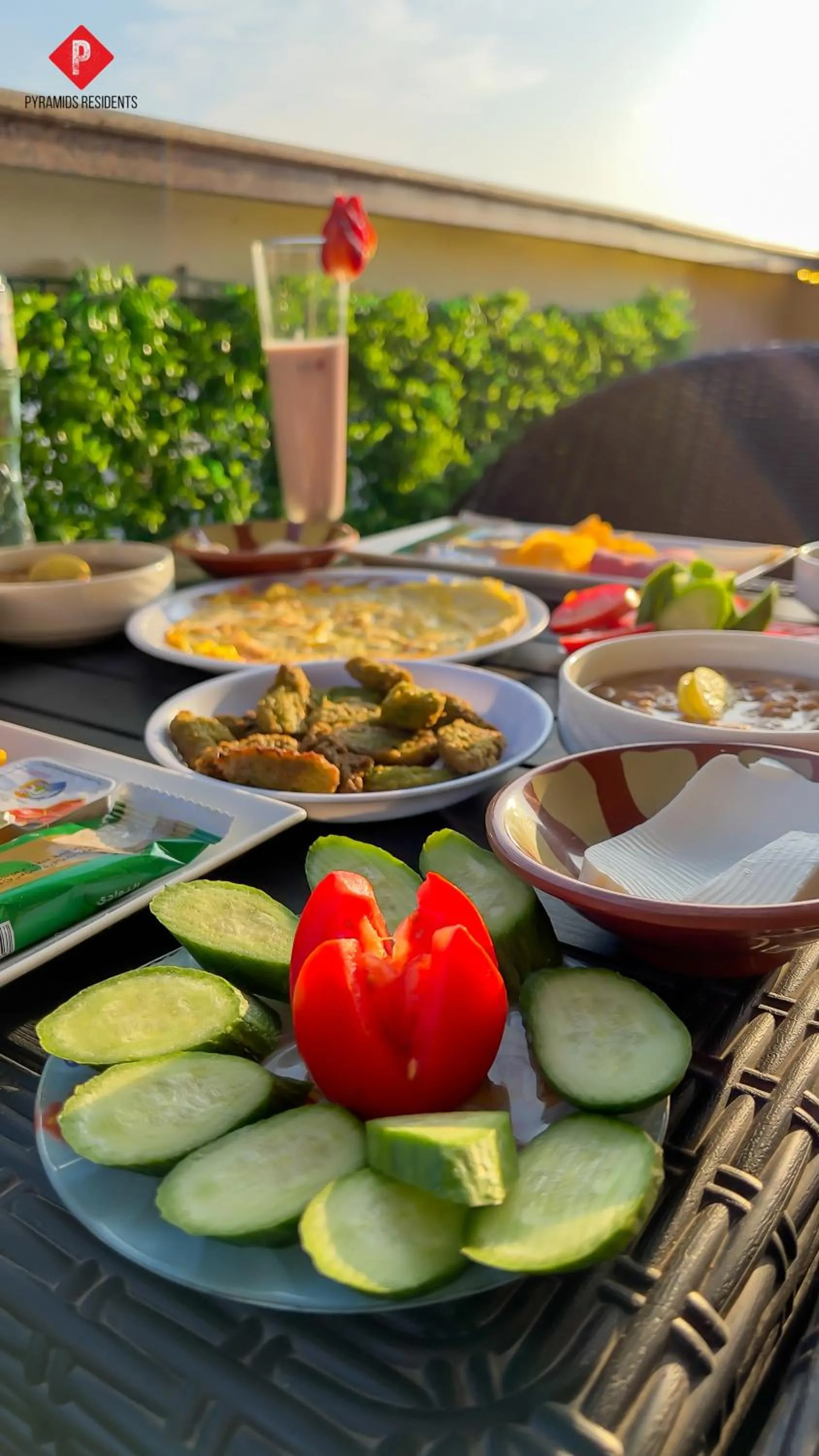 Food and drinks in Pyramids View Guest House