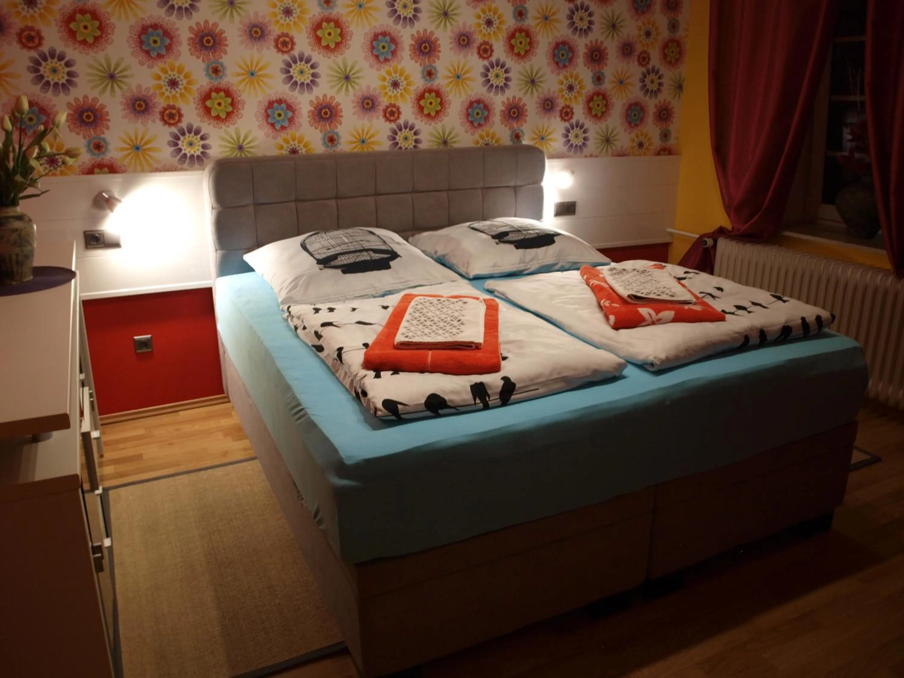 Bedroom, Bed in Waldhotel Lemberg