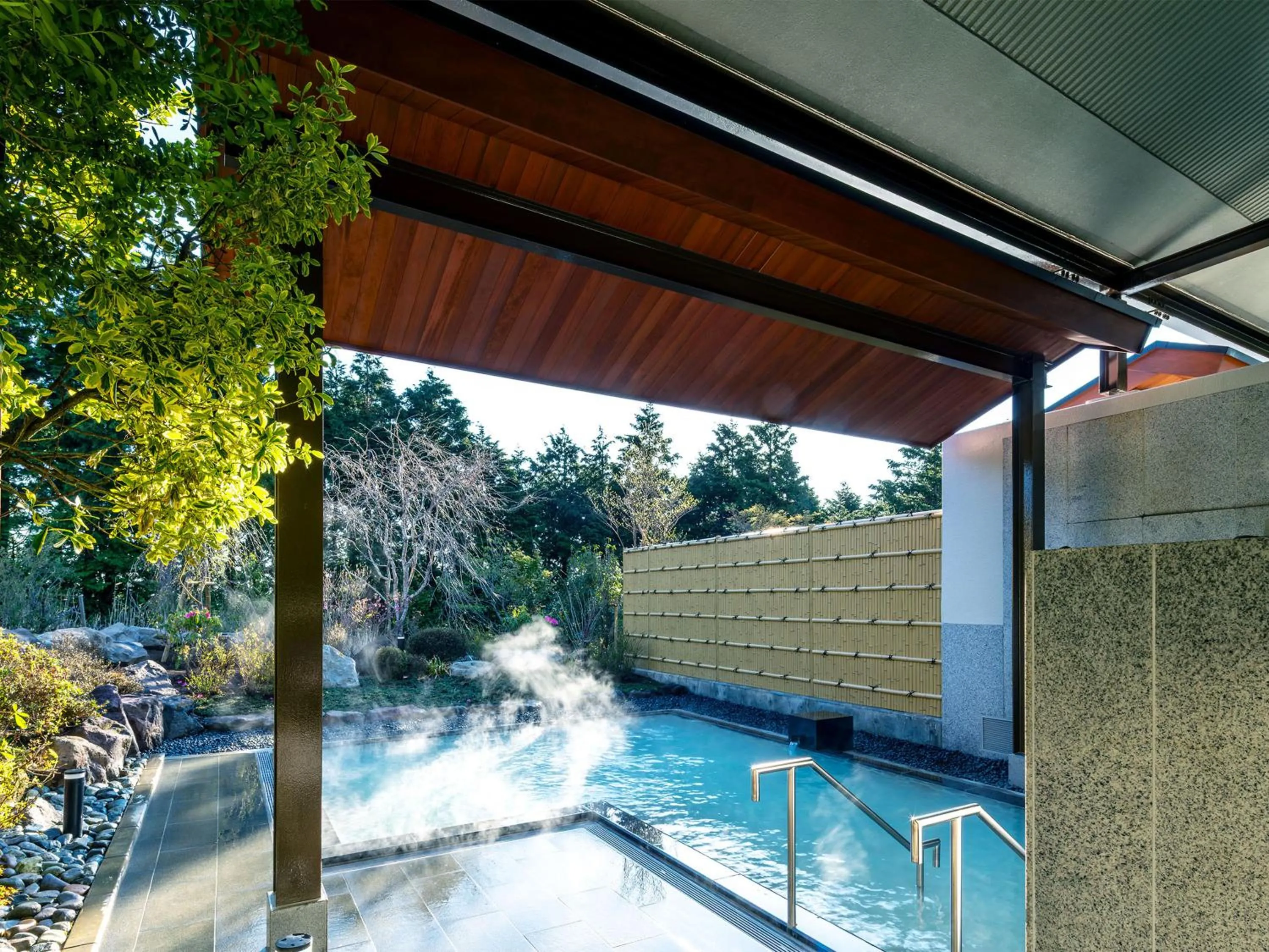 Open Air Bath in Hakone Yunohana Prince Hotel