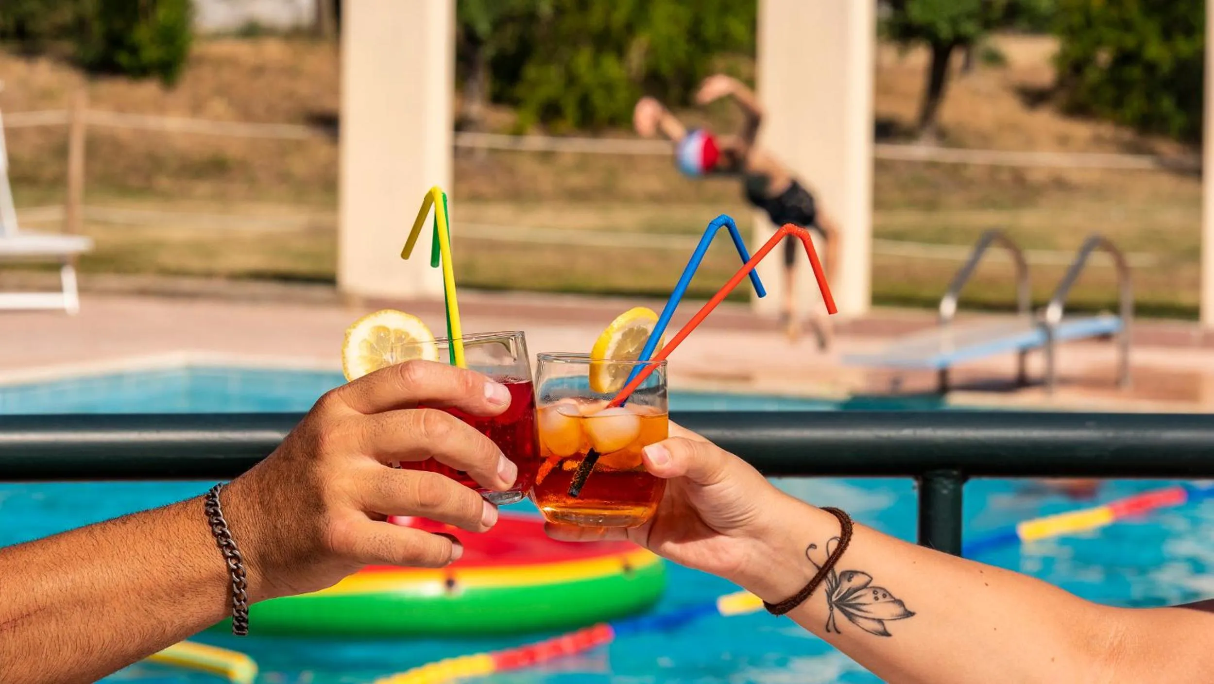 Swimming pool in Hotel Vega Perugia