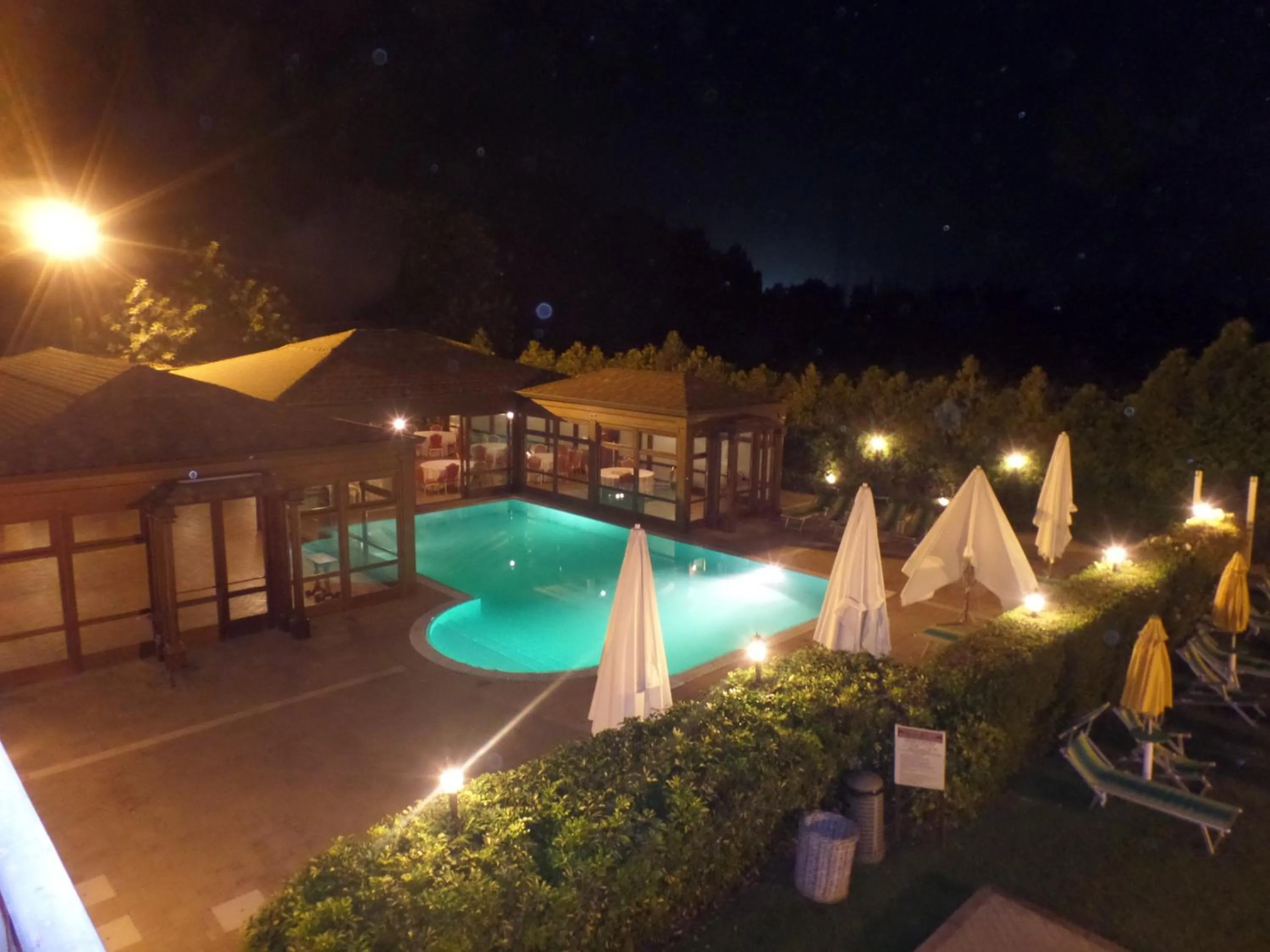 Pool view in Hotel Il Podere