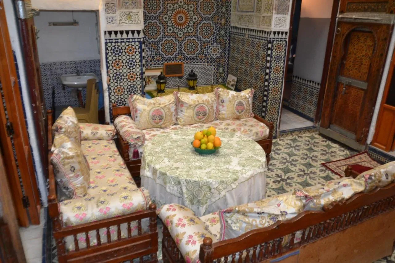 Seating area in Riad asmae moustakim