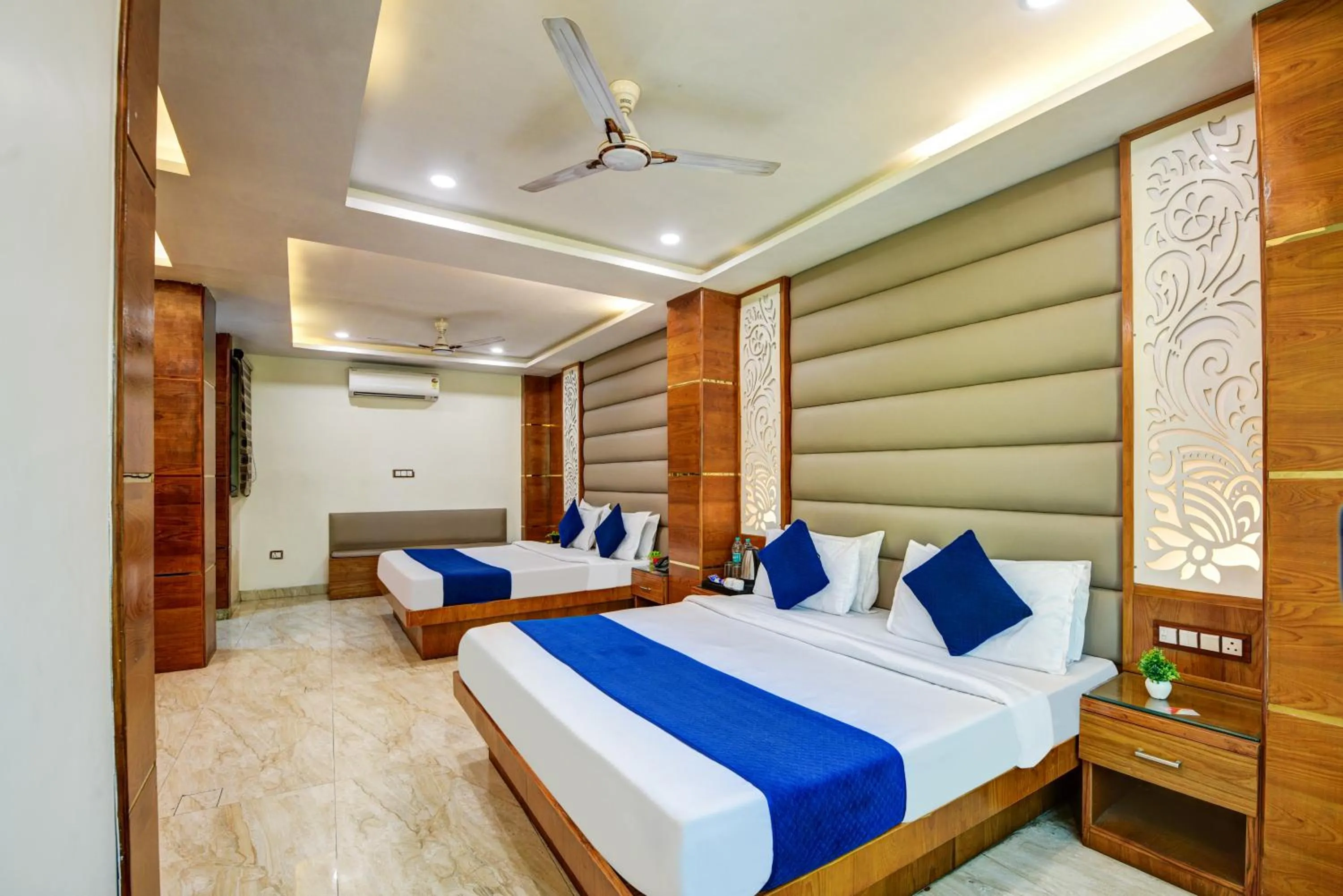 Bedroom, Bed in The Hotel Mohit -5 Minutes Walk From New Delhi Railway Station - Paharganj