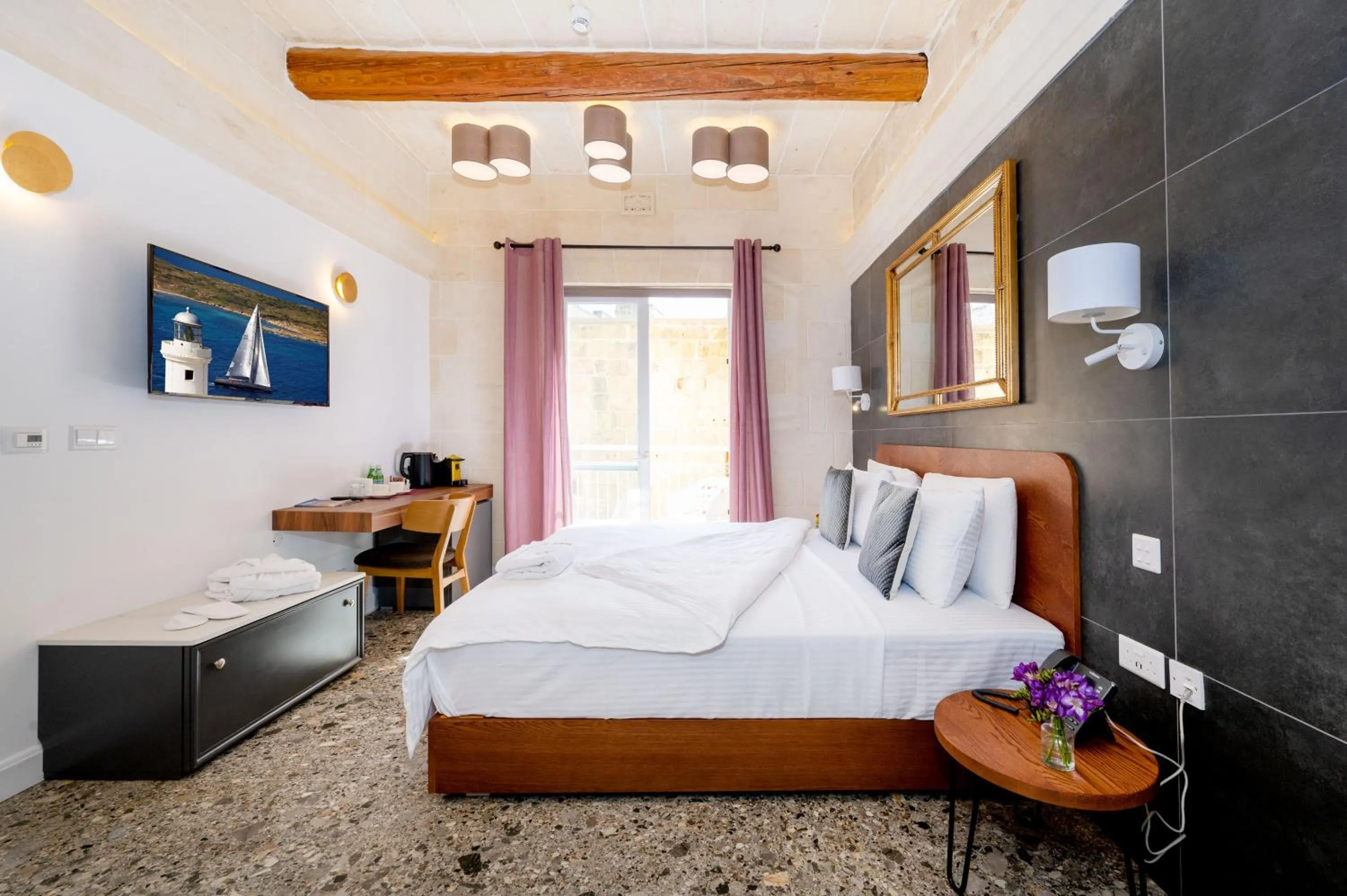 Bed in Battistini Boutique Living and Spa, Victoria, Gozo