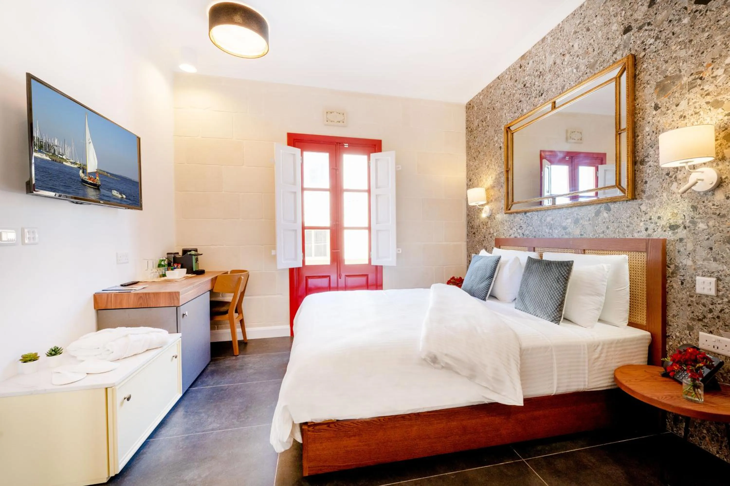 Bed in Battistini Boutique Living and Spa, Victoria, Gozo