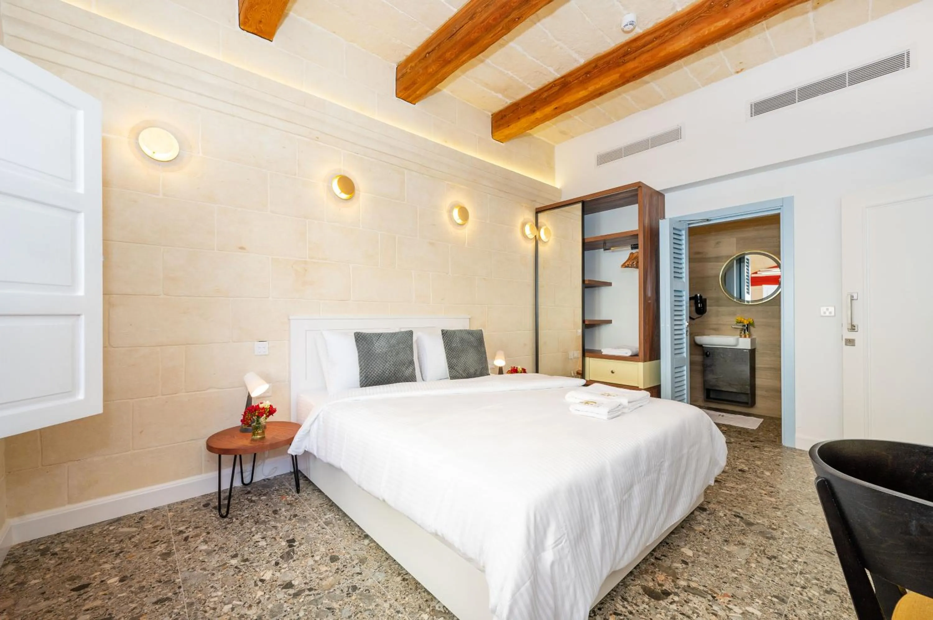 Bedroom, Bed in Battistini Boutique Living and Spa, Victoria, Gozo