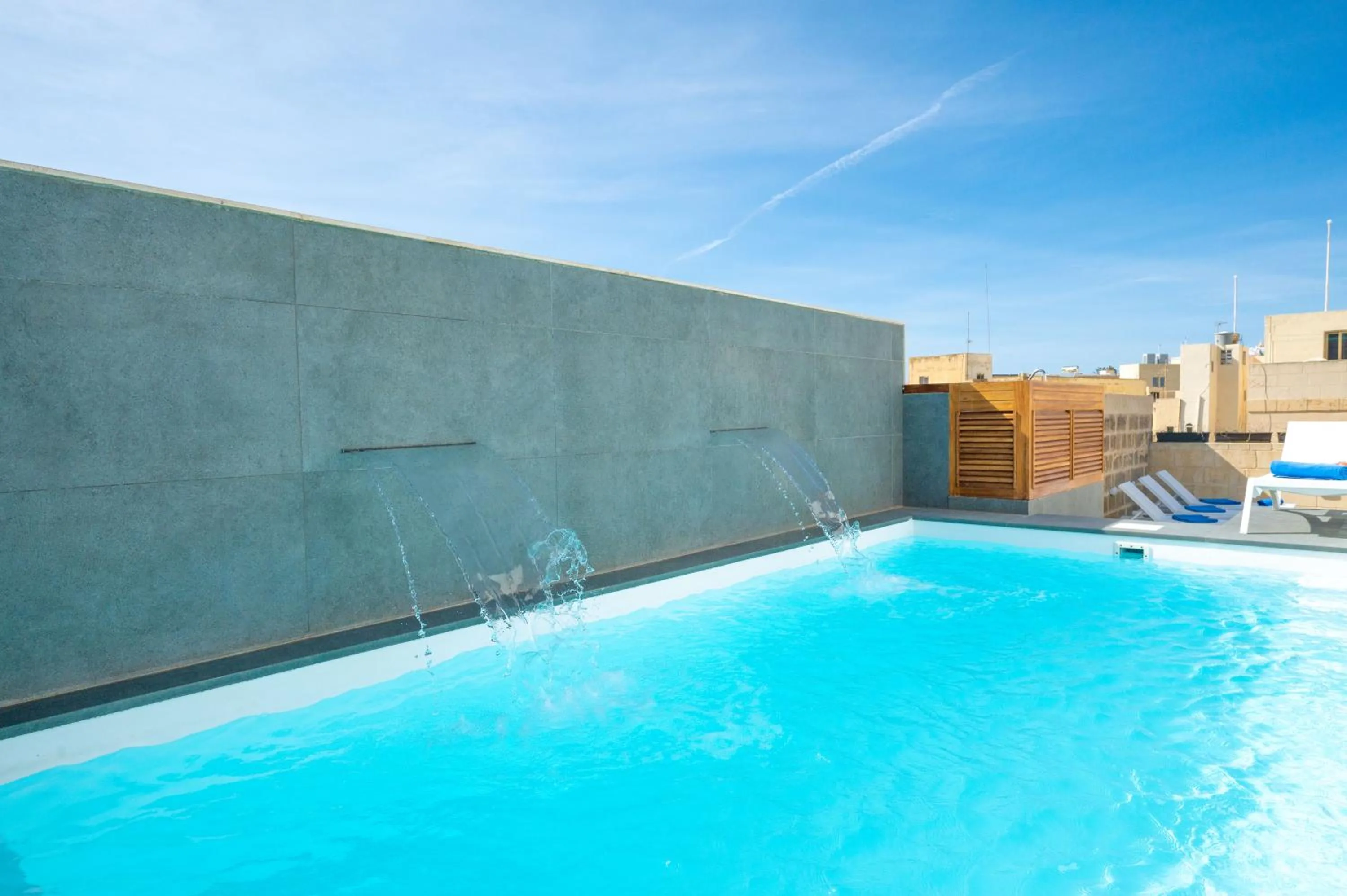 Swimming pool in Battistini Boutique Living and Spa, Victoria, Gozo