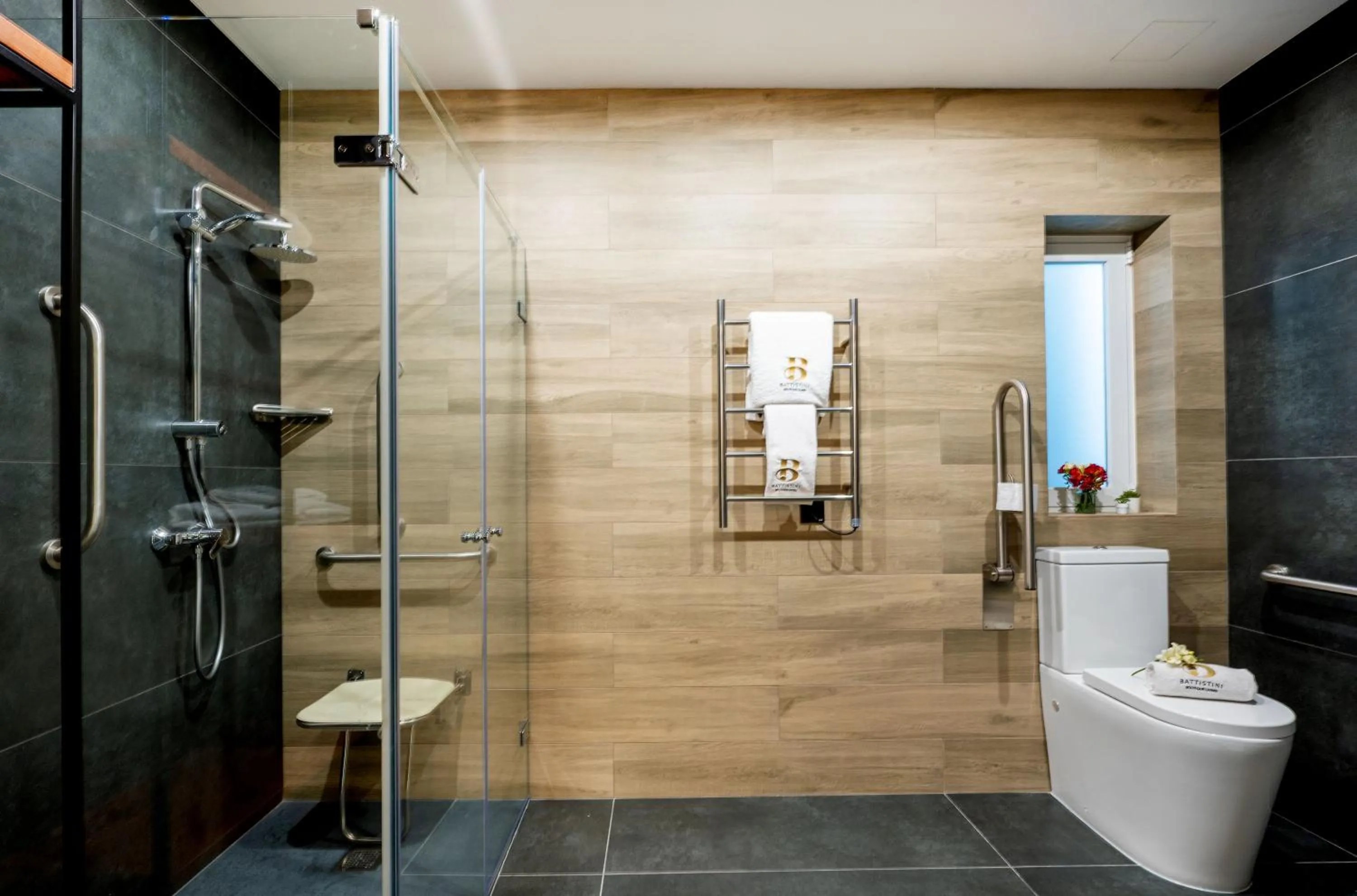 Shower in Battistini Boutique Living and Spa, Victoria, Gozo