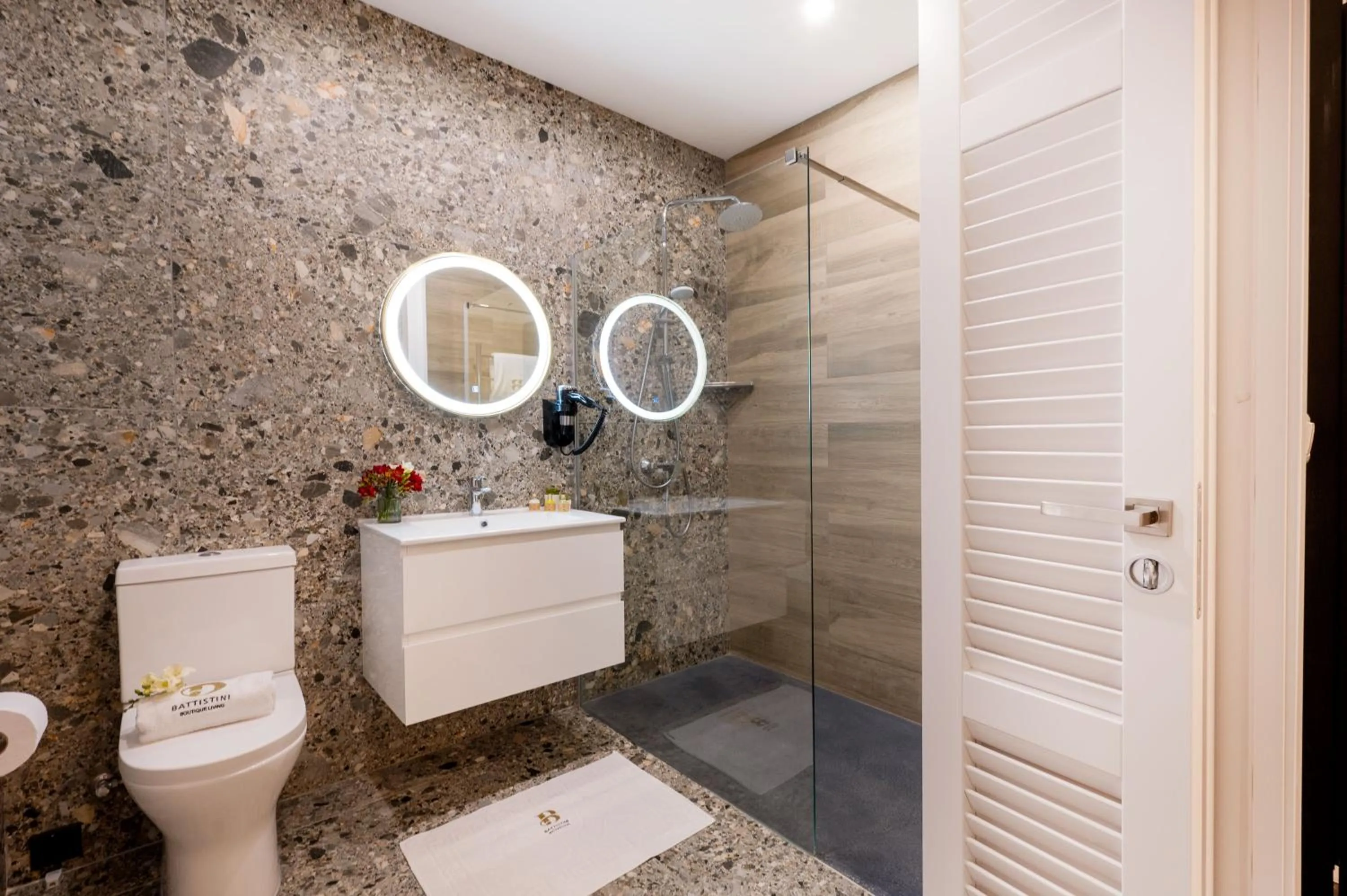 Shower in Battistini Boutique Living and Spa, Victoria, Gozo