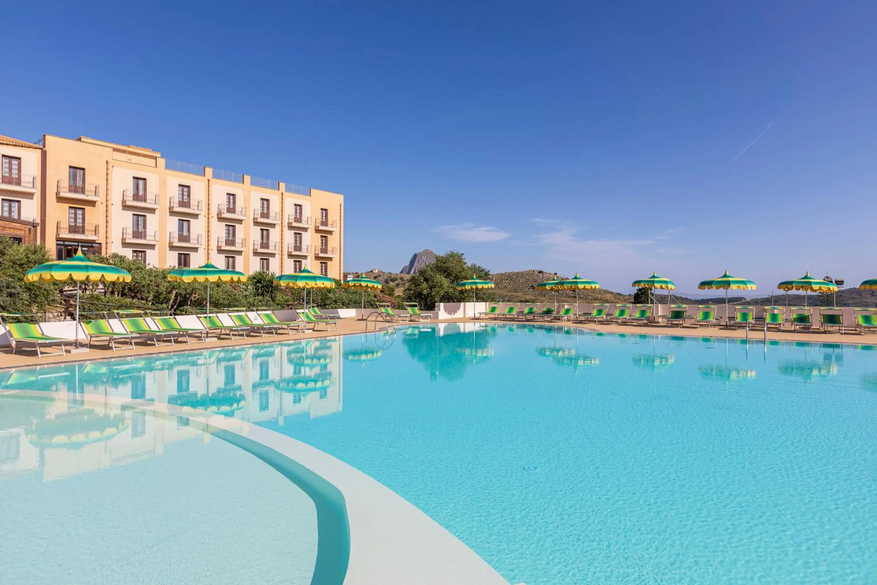 Pool view in Villa Zina Family Resort