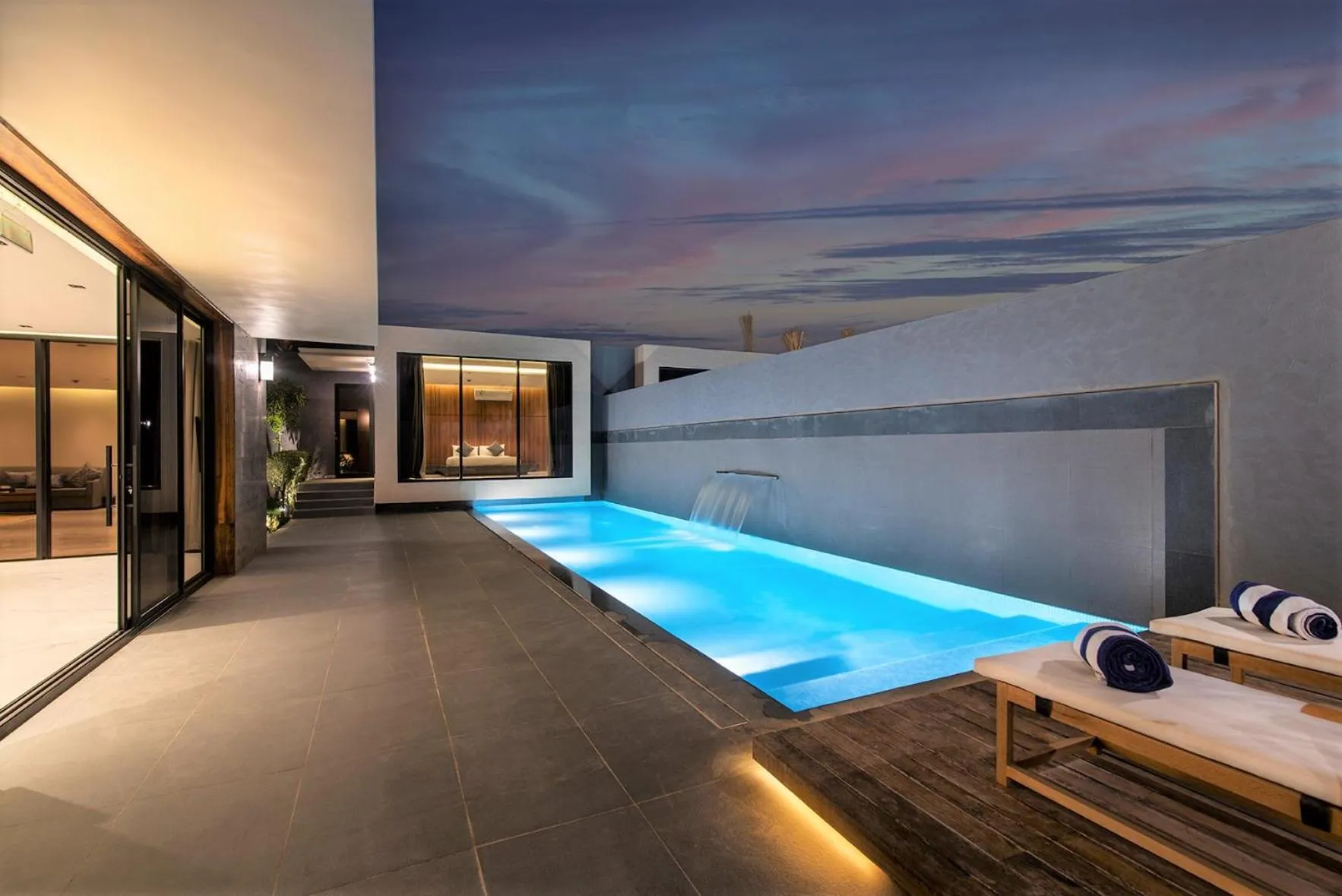 Pool view in Q Hotel Resorts -Riyadh