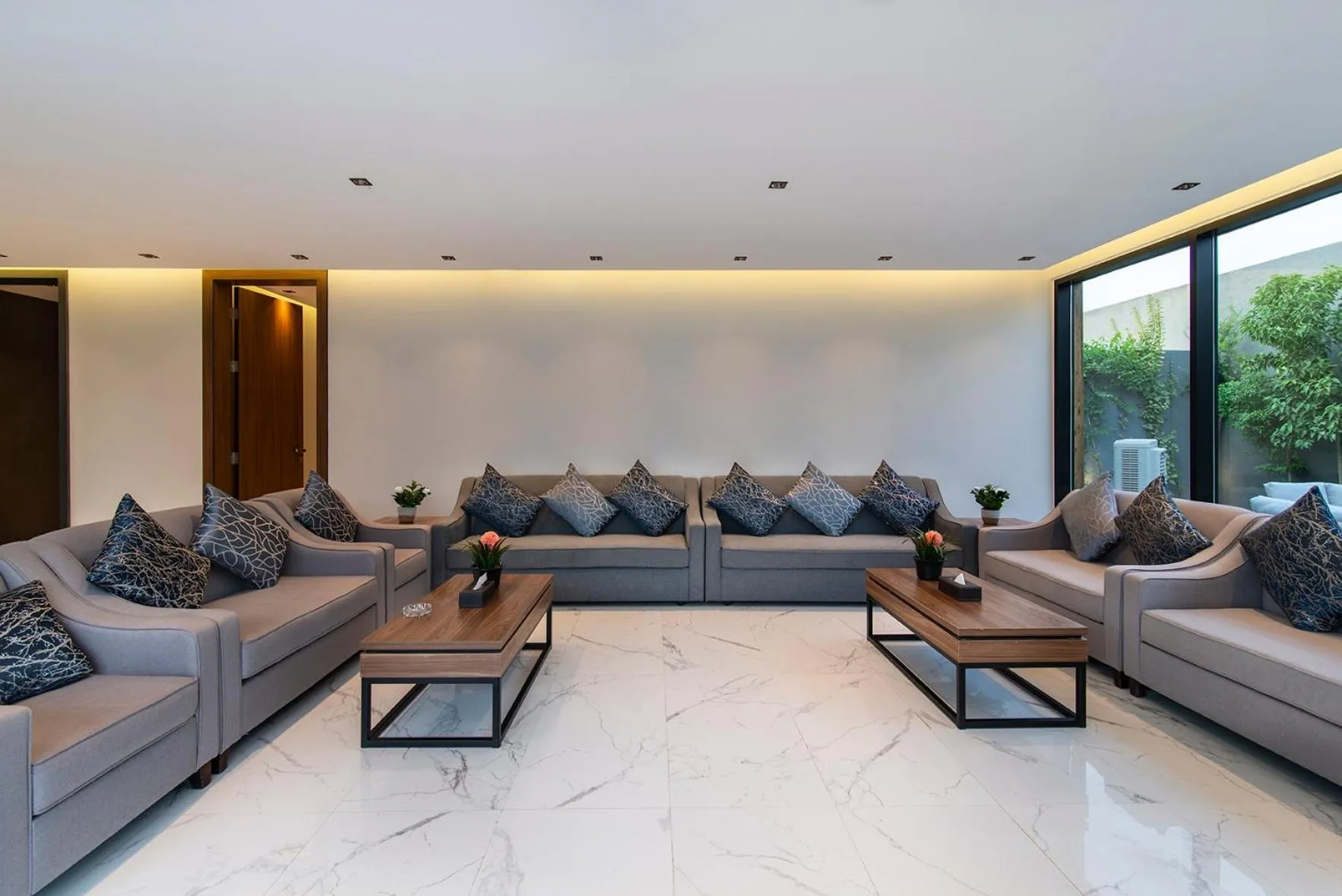 Seating area in Q Hotel Resorts -Riyadh