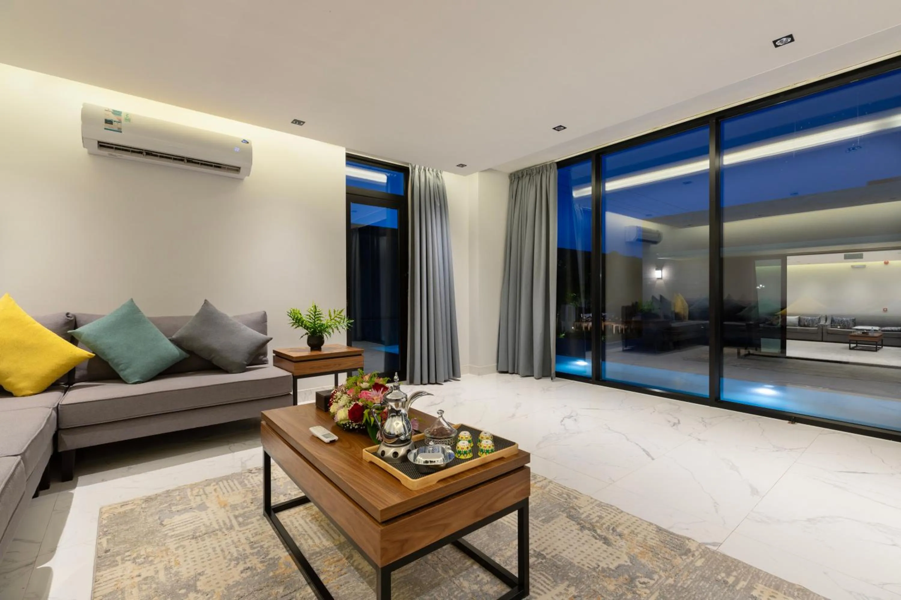 Seating area in Q Hotel Resorts -Riyadh