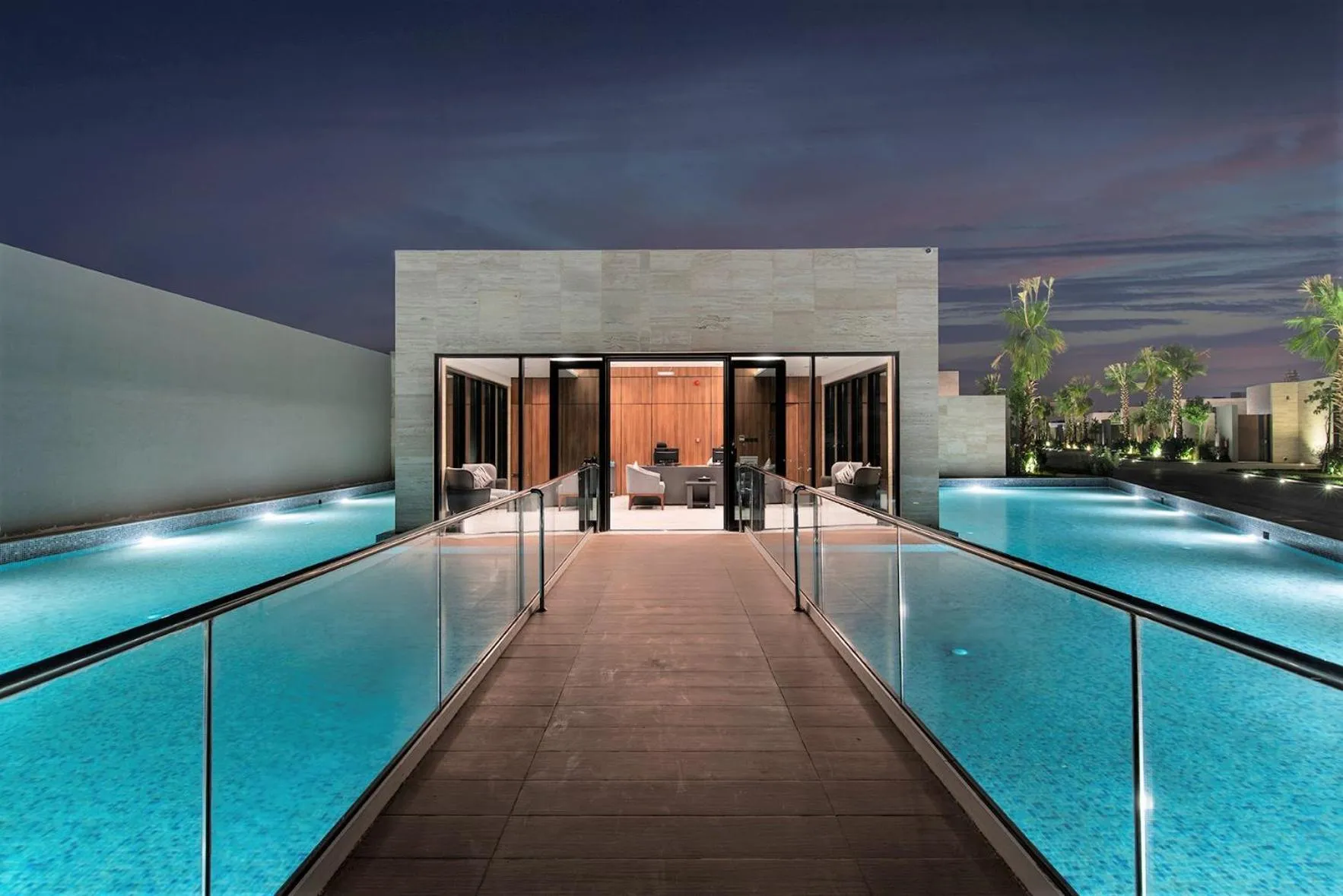 Pool view in Q Hotel Resorts -Riyadh