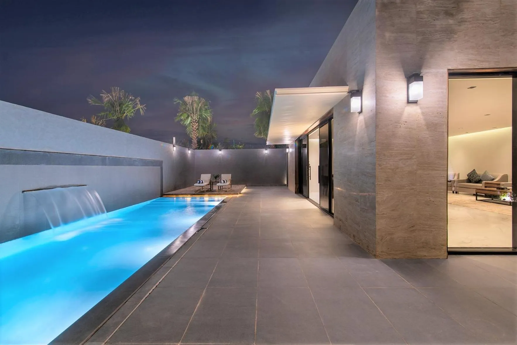 Pool view in Q Hotel Resorts -Riyadh