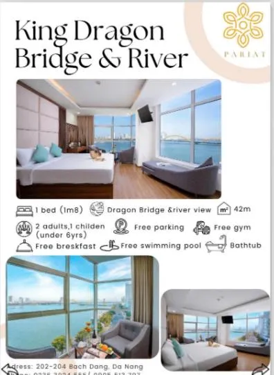 Bed in Pariat River Front Hotel