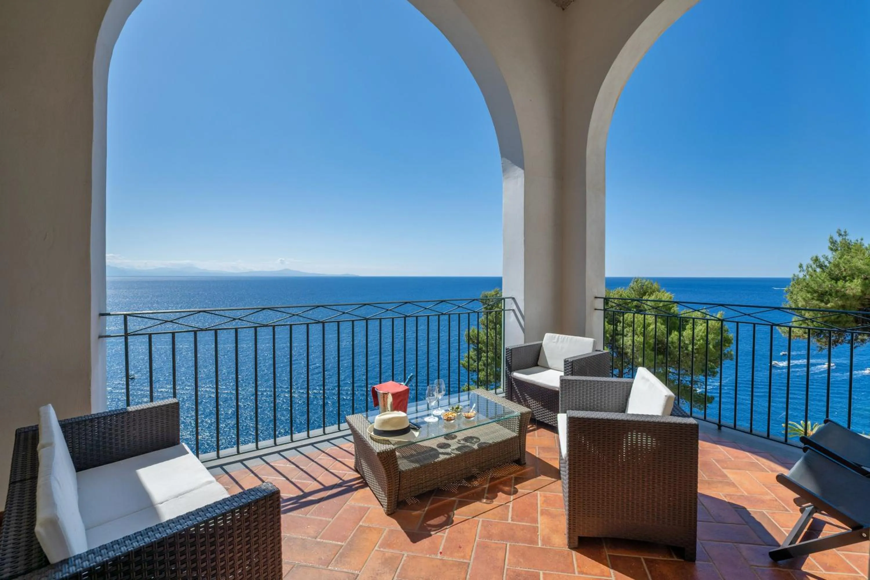 Patio in Hotel Belvedere