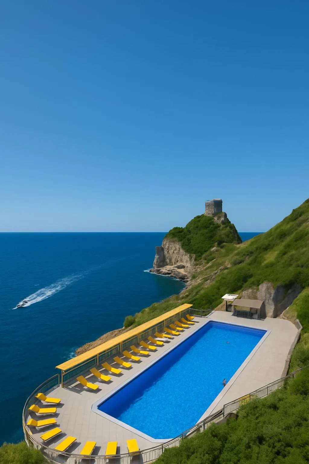Swimming pool in Hotel Belvedere