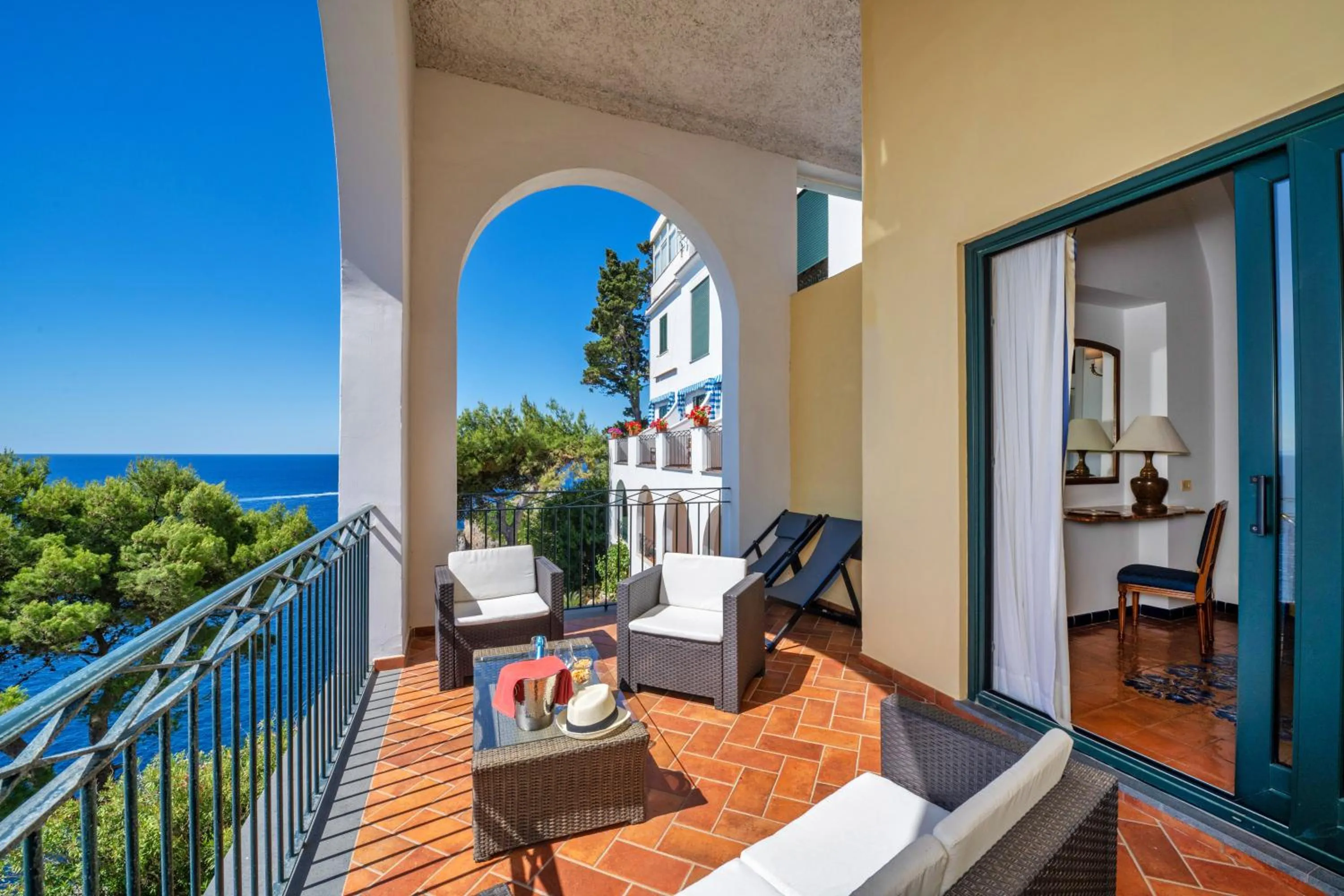 Patio in Hotel Belvedere